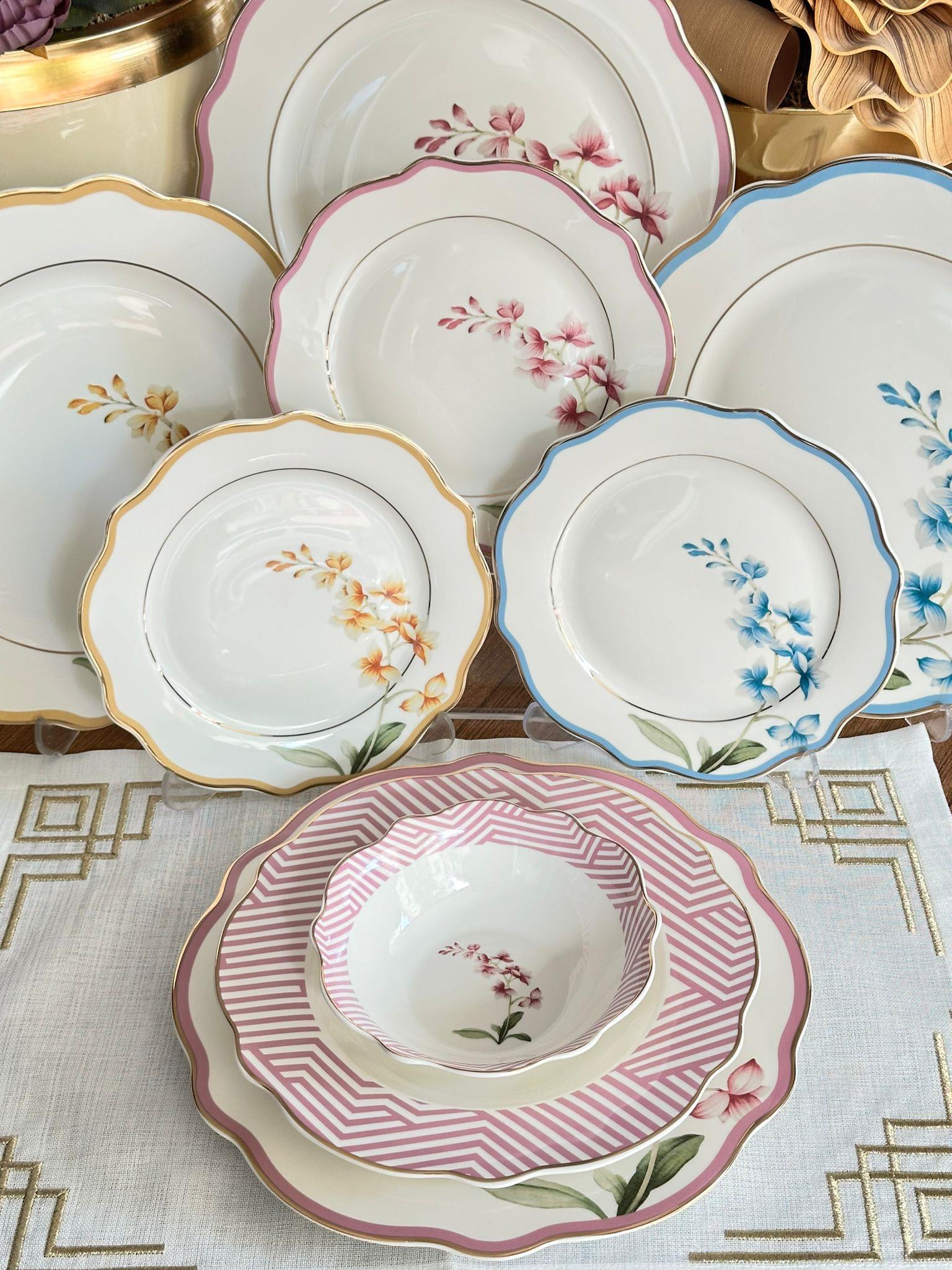 Yemek Takımı 24 Parça 6 Kişilik Colorful Garden
