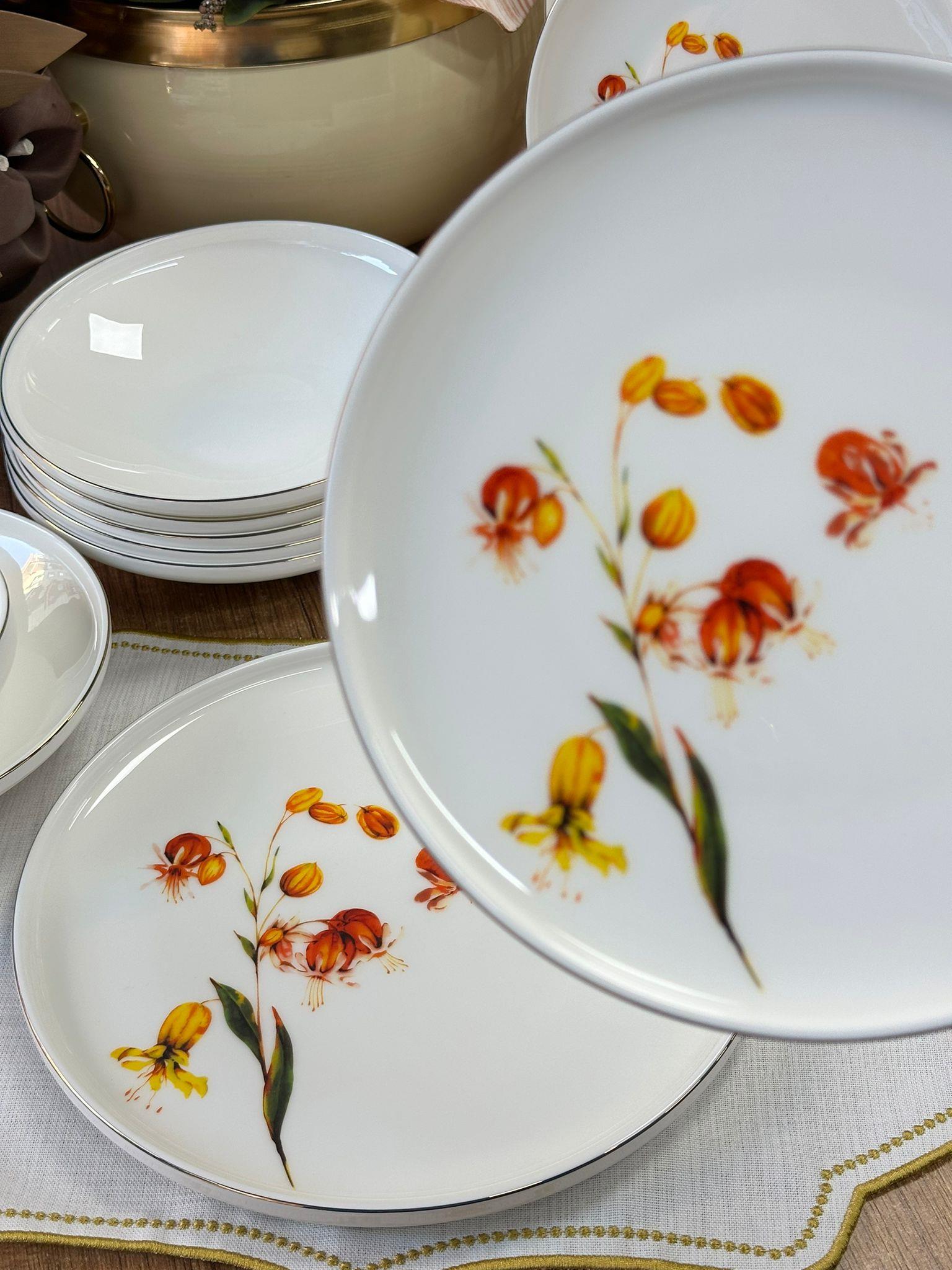 Yemek Takımı 24 Parça 6 Kişilik Flora Orange