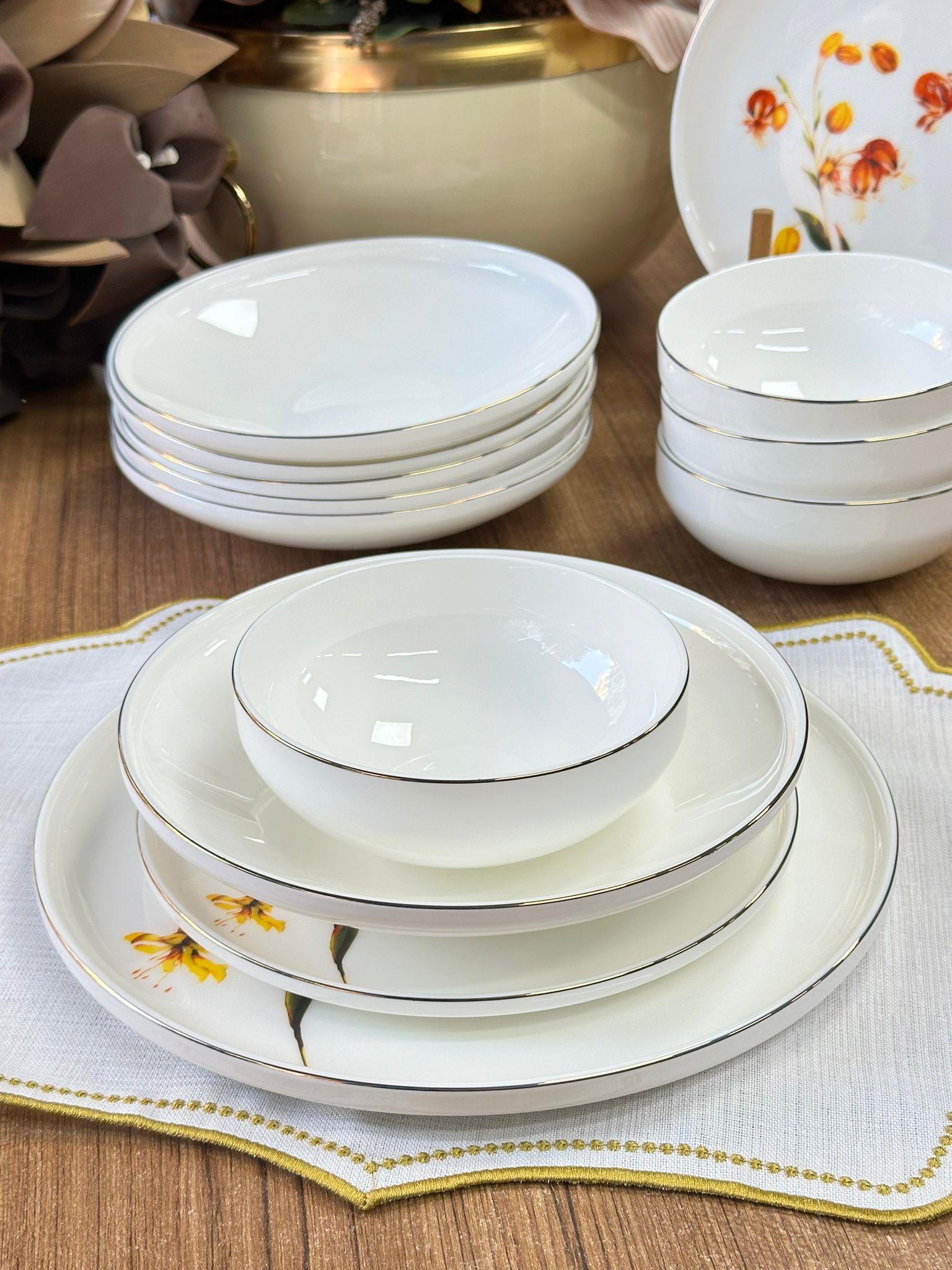 Yemek Takımı 24 Parça 6 Kişilik Flora Orange