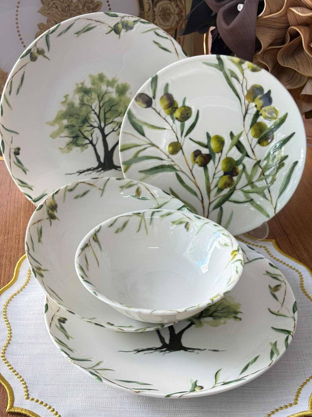 Yemek Takımı 24 Parça 6 Kişilik Olive