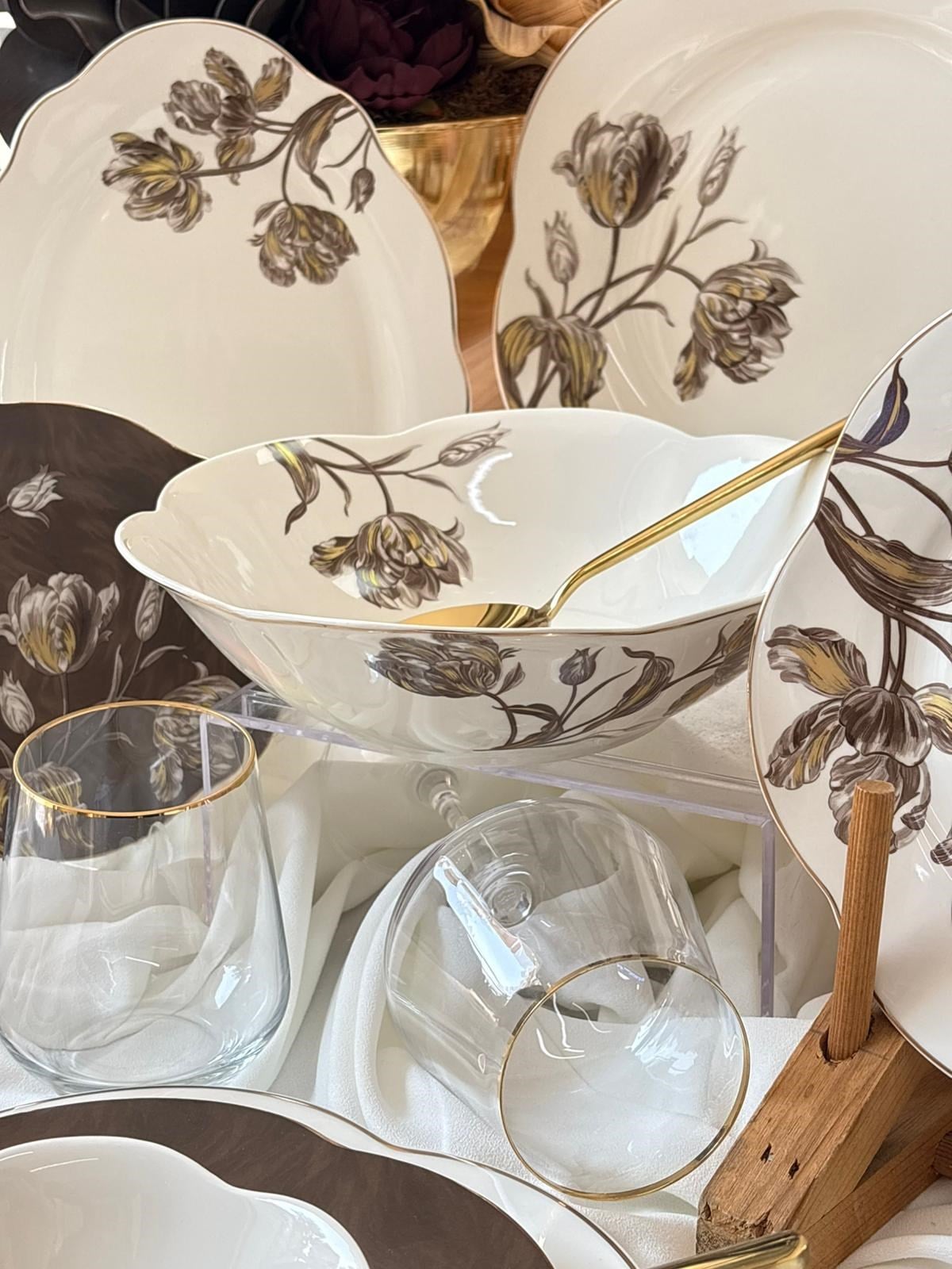 Yemek Takımı 27 Parça 6 Kişilik Canvas Mocha