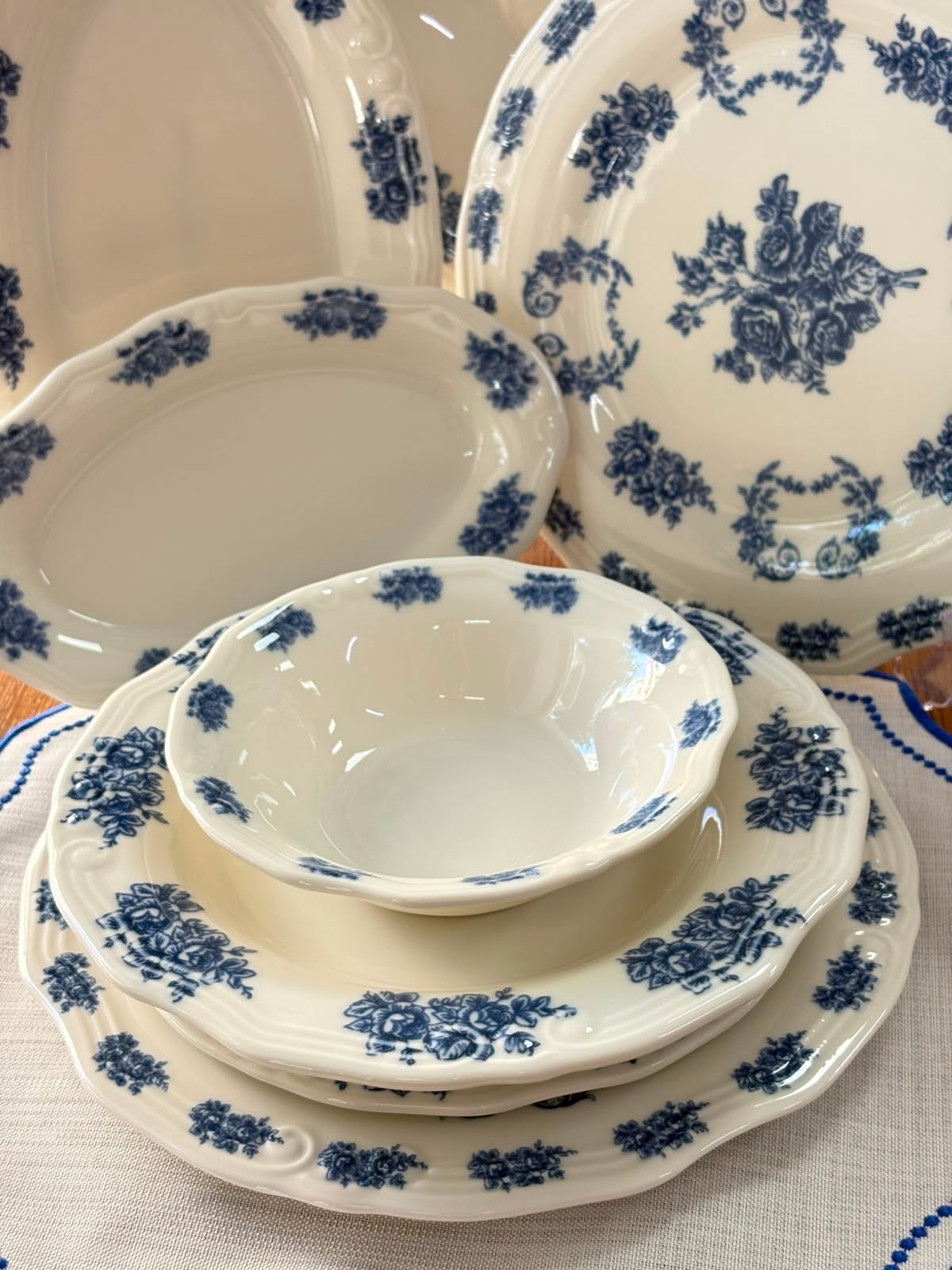 Yemek Takımı 29 Parça 6 Kişilik Flowers Blue