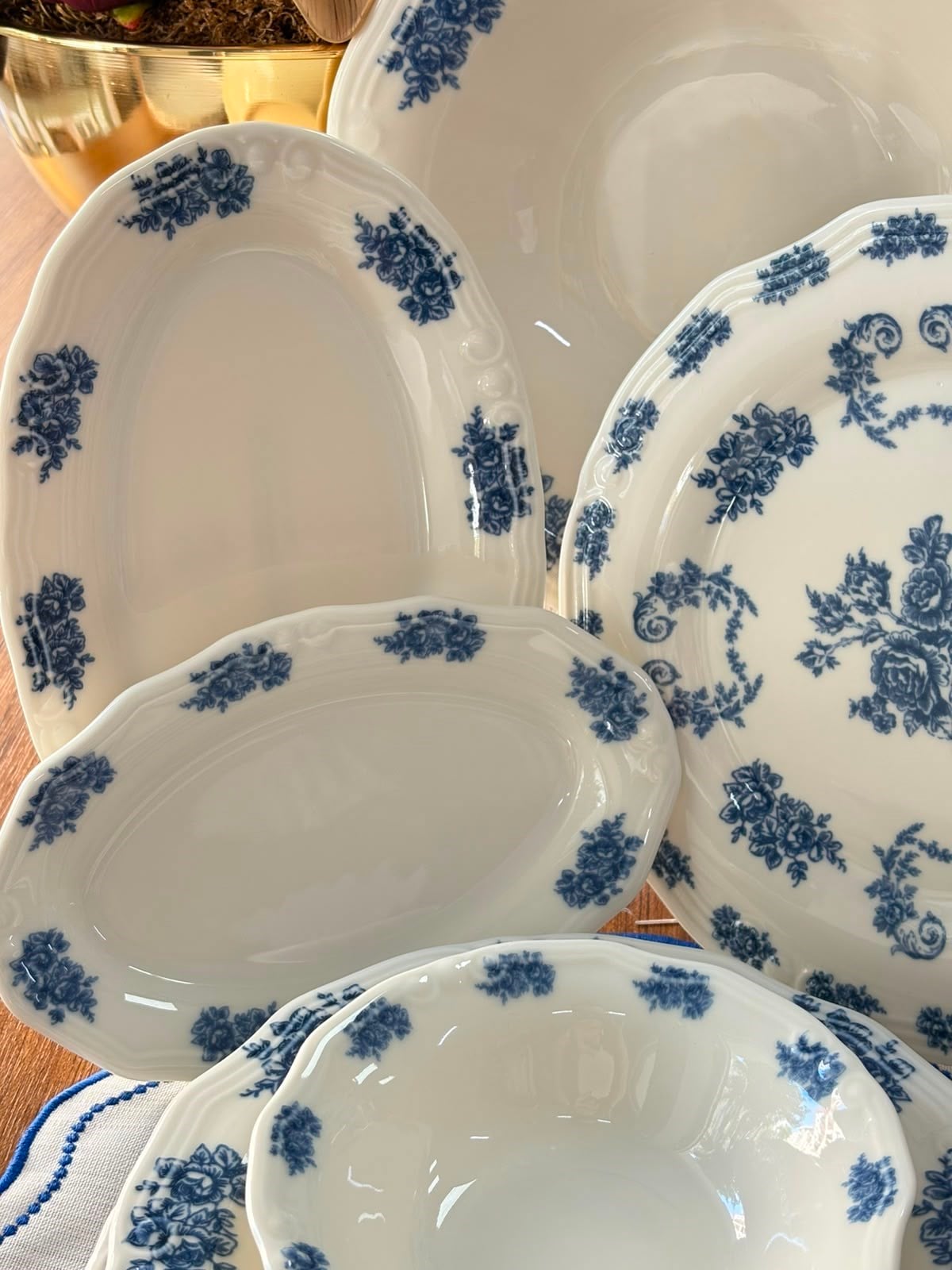 Yemek Takımı 29 Parça 6 Kişilik Flowers Blue