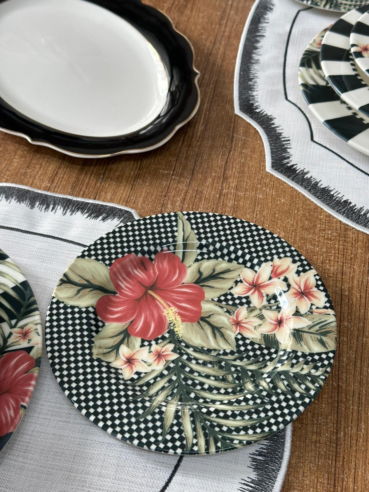 Yemek Takımı 33 Parça 6 Kişilik Black Flower