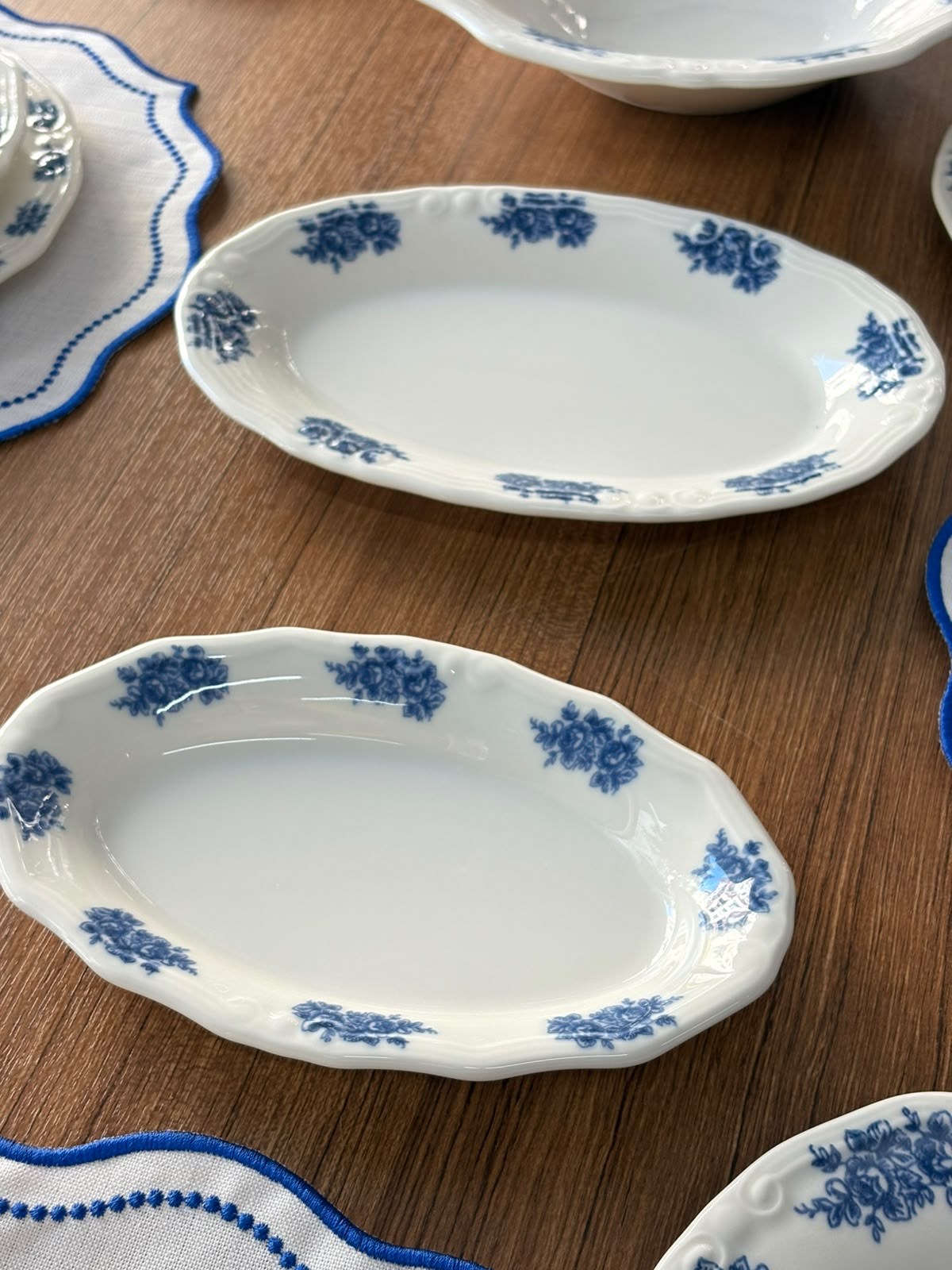 Yemek Takımı 35 Parça 6 Kişilik Flowers Blue