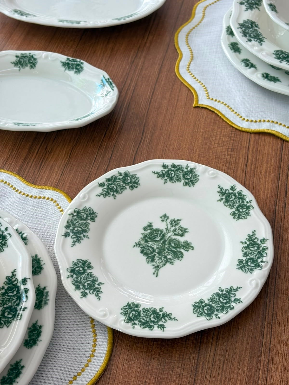 Yemek Takımı 35 Parça 6 Kişilik Flowers Green