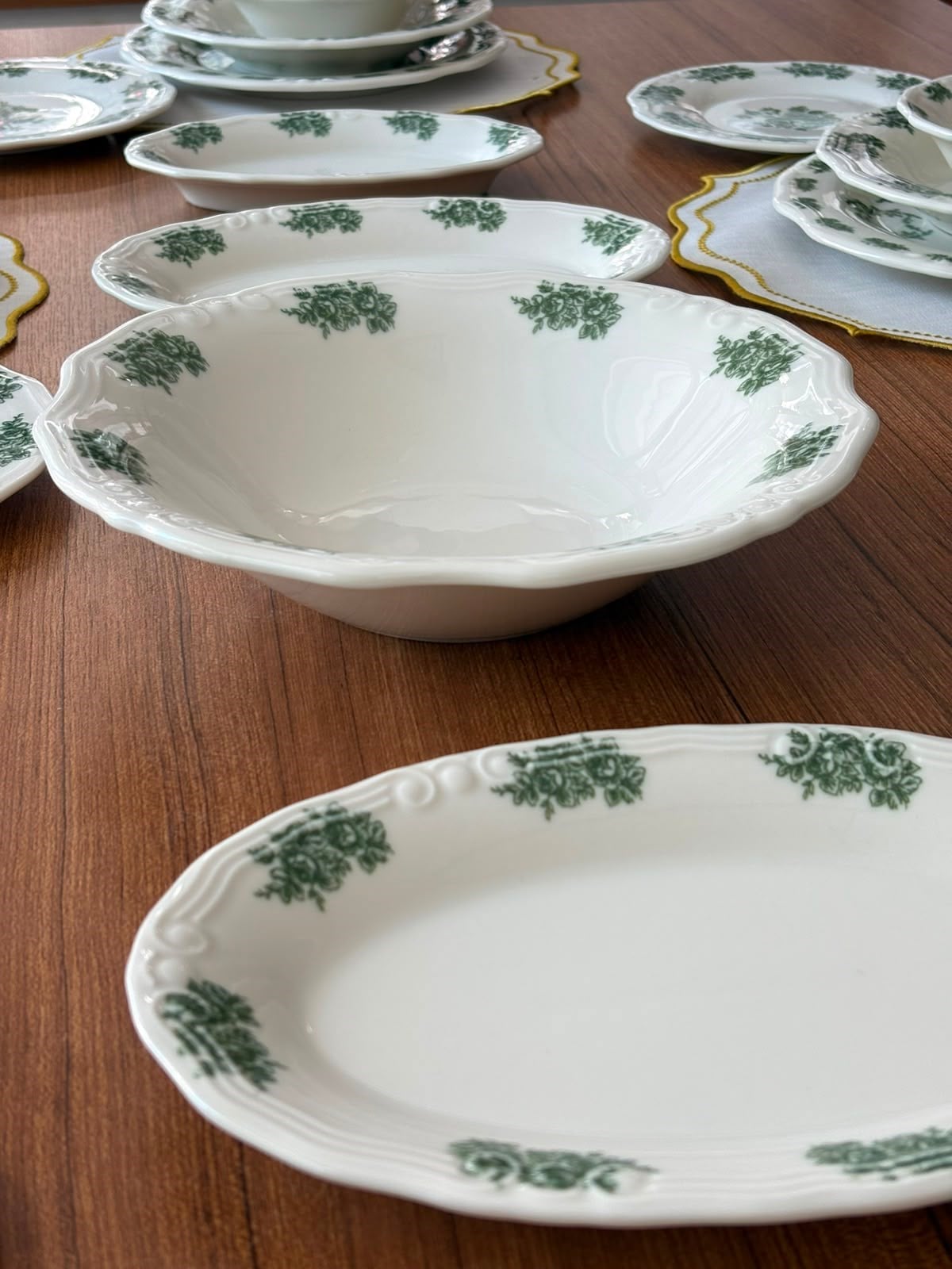 Yemek Takımı 35 Parça 6 Kişilik Flowers Green