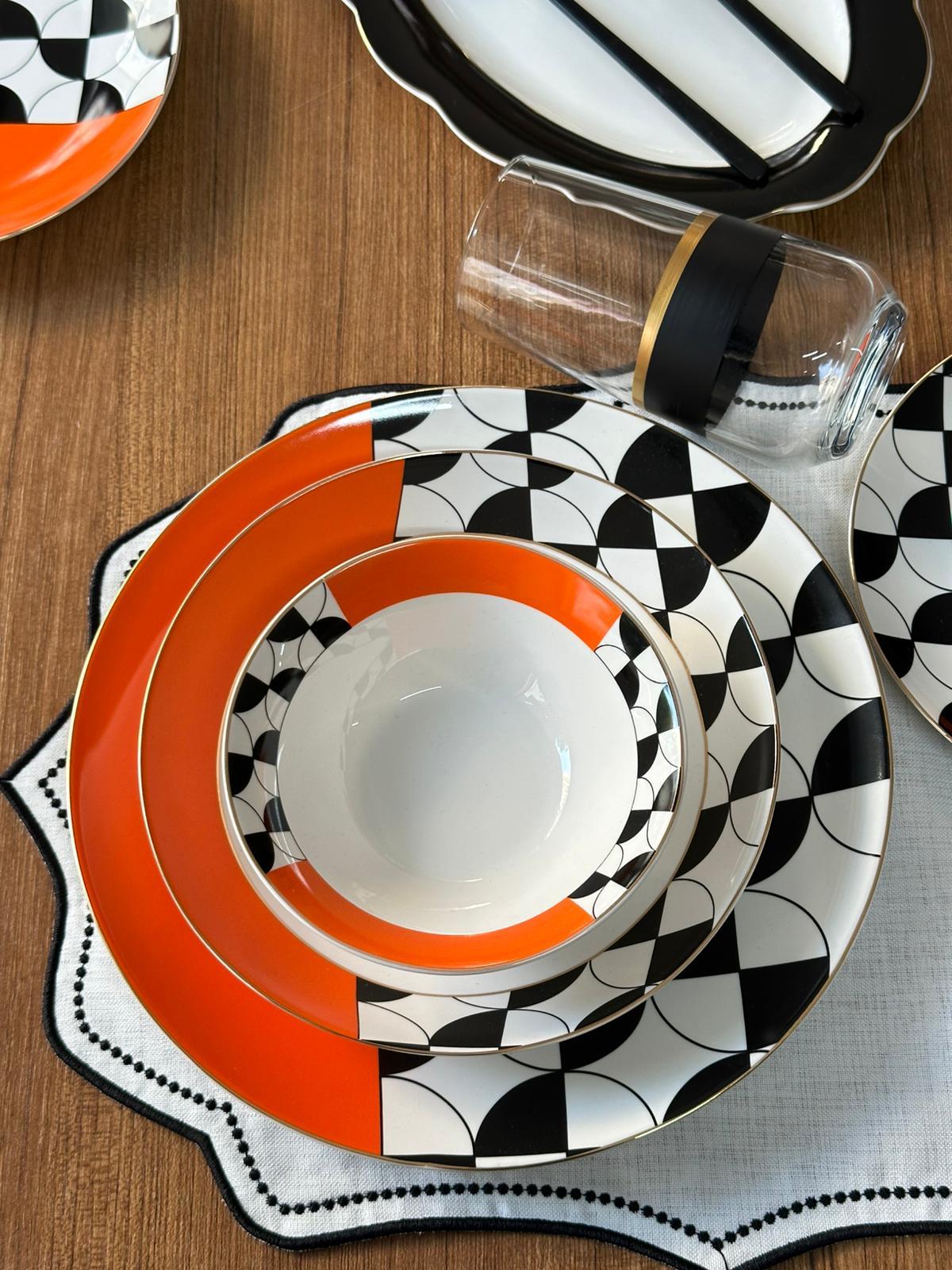 Yemek Takımı 44 Parça 6 Kişilik Sunset Aura