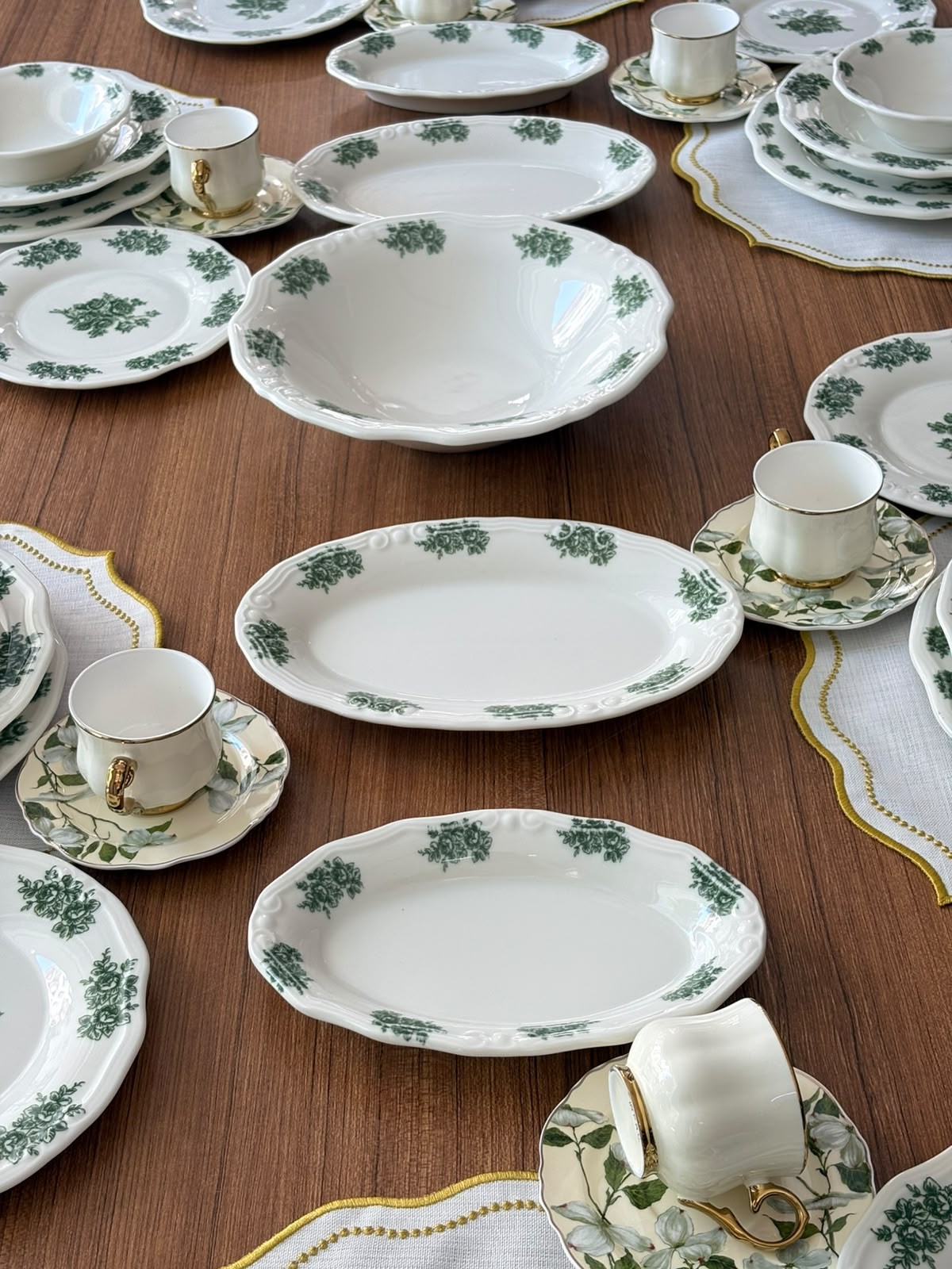Yemek Takımı 47 Parça 6 Kişilik Flowers Green