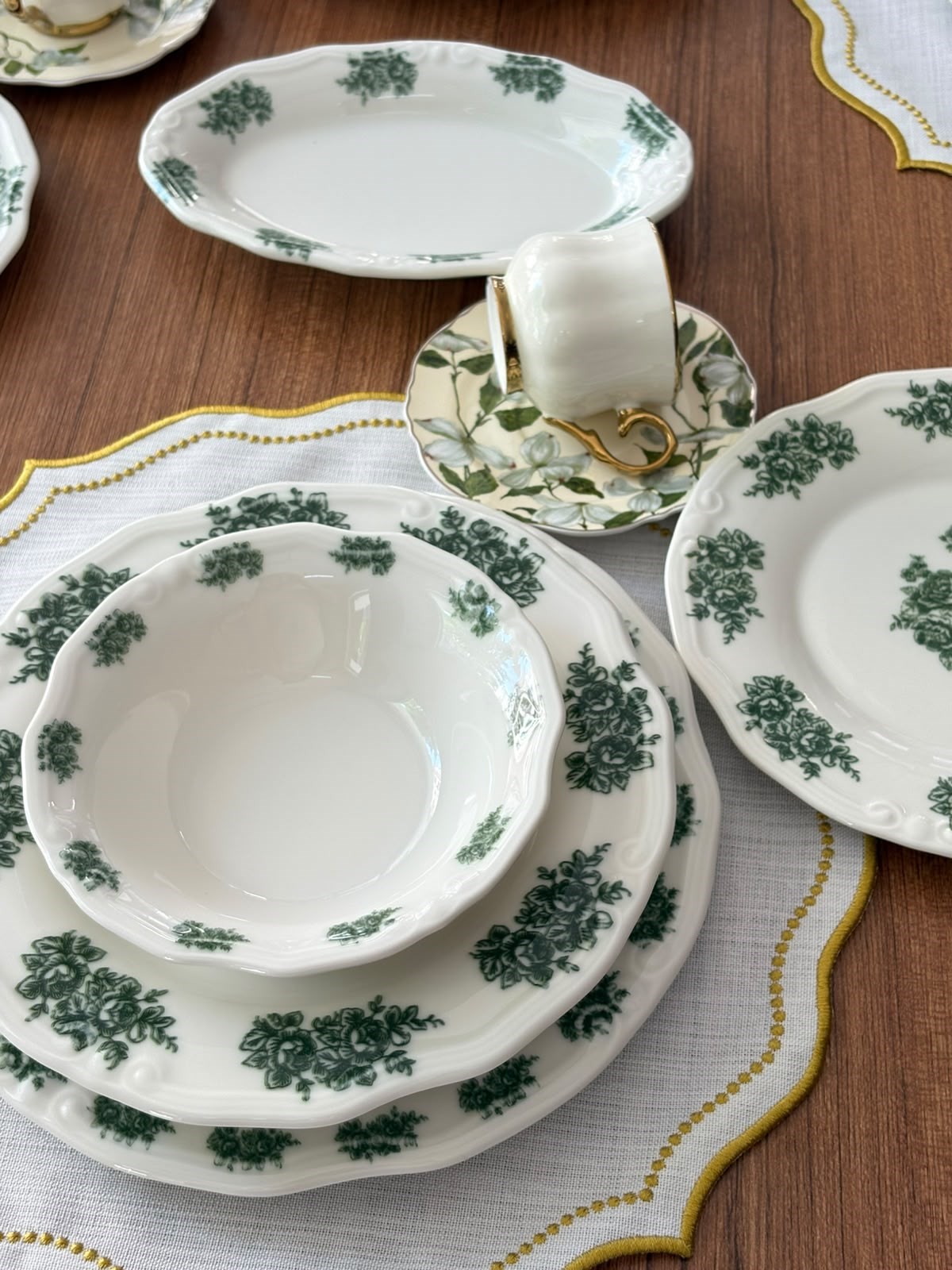 Yemek Takımı 47 Parça 6 Kişilik Flowers Green