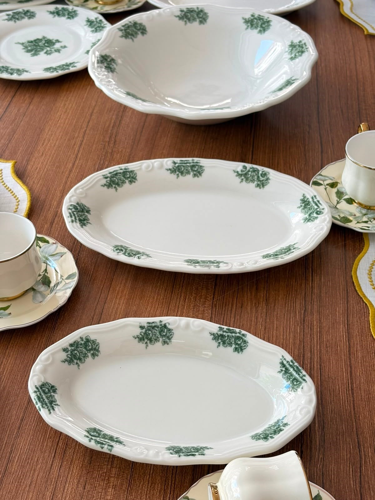 Yemek Takımı 47 Parça 6 Kişilik Flowers Green