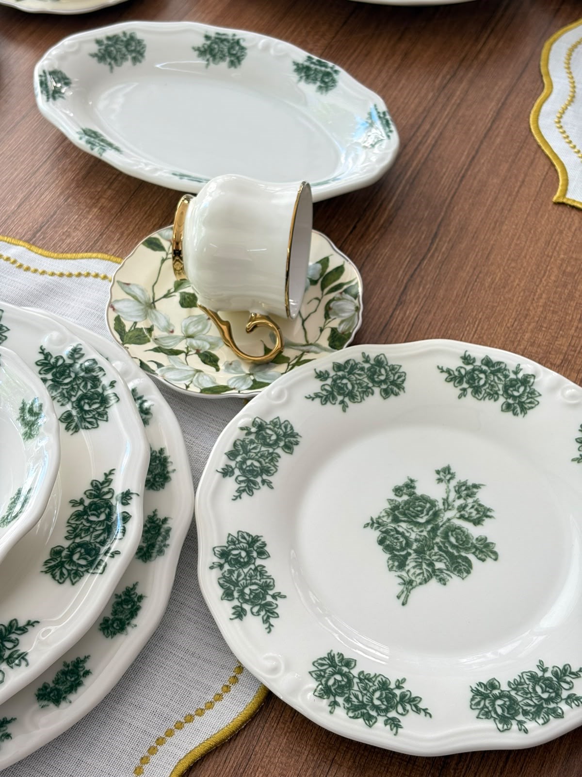 Yemek Takımı 47 Parça 6 Kişilik Flowers Green