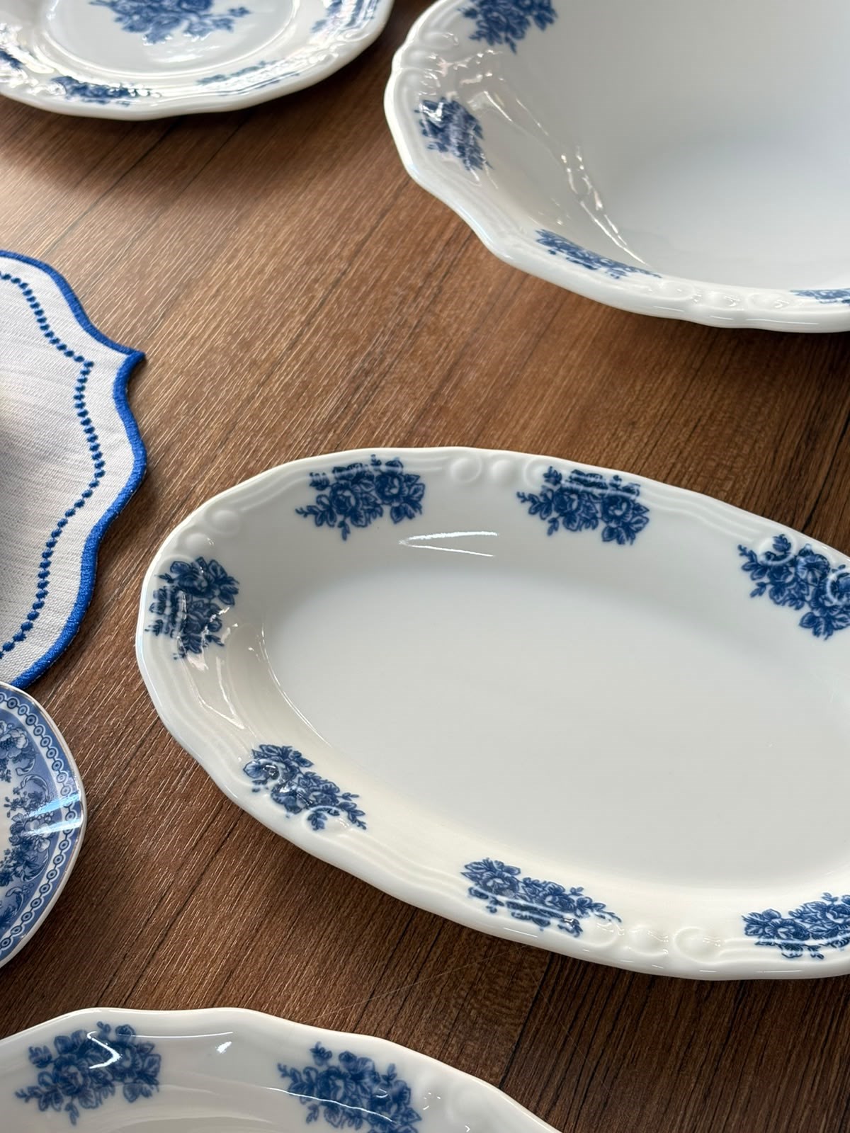 Yemek Takımı 47 Parça 6 Kişilik Flowers Blue