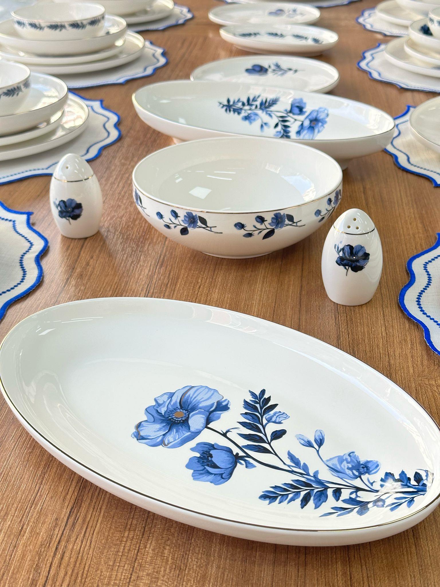 Yemek Takımı 55 Parça 12 Kişilik Blue Violet