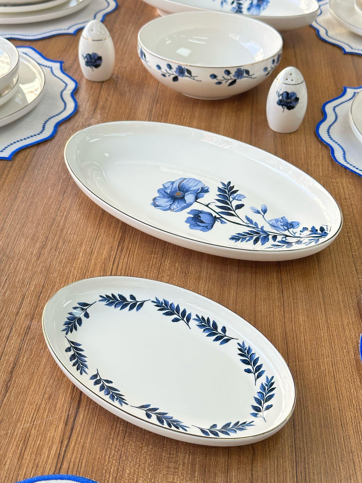 Yemek Takımı 55 Parça 12 Kişilik Blue Violet