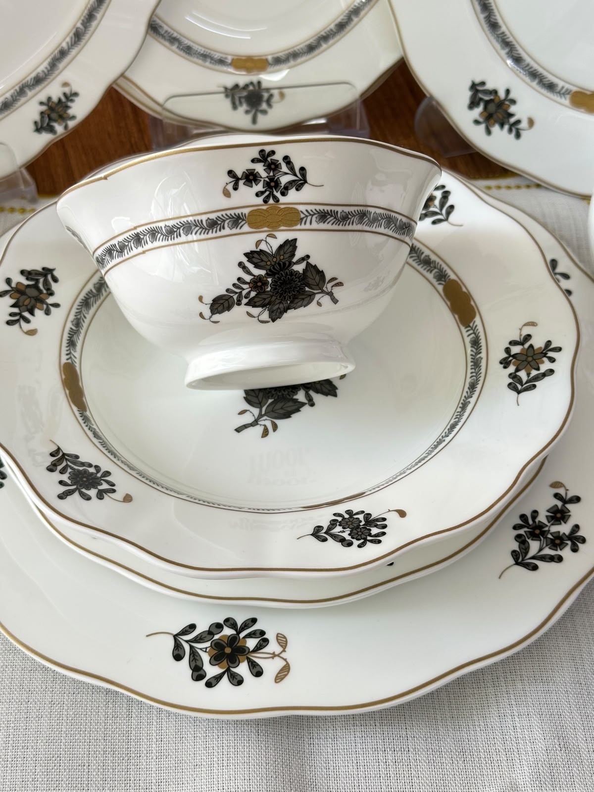 Yemek Takımı 58 Parça 12 Kişilik Flora Dark