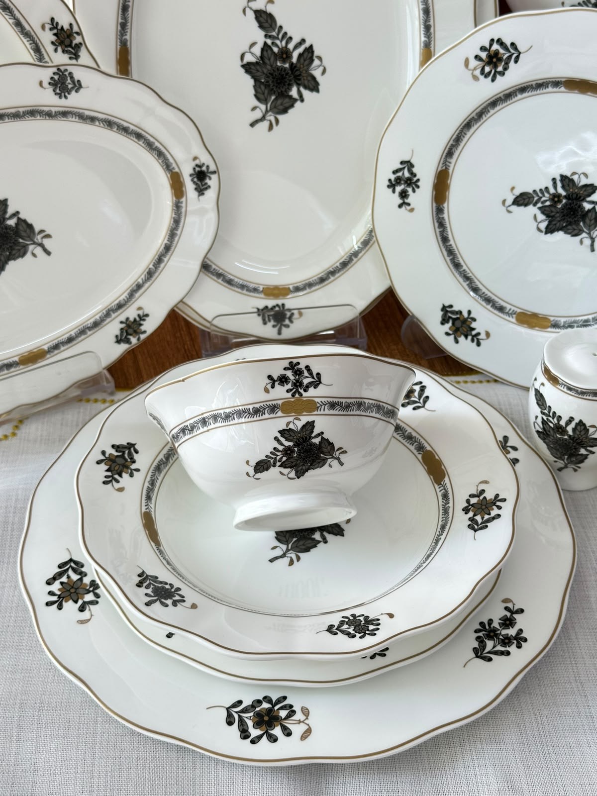 Yemek Takımı 58 Parça 12 Kişilik Flora Dark