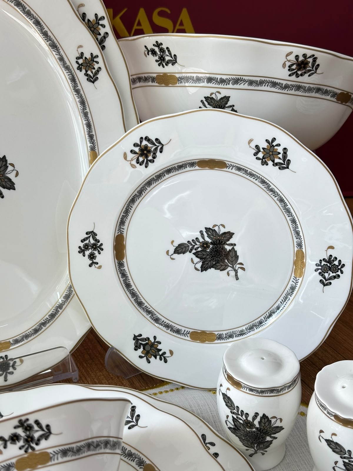 Yemek Takımı 58 Parça 12 Kişilik Flora Dark