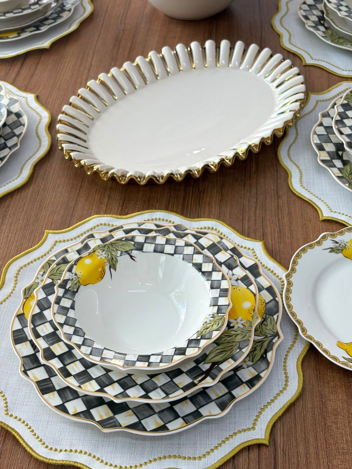 Yemek Takımı 65 Parça 12 Kişilik Linda - Daisy