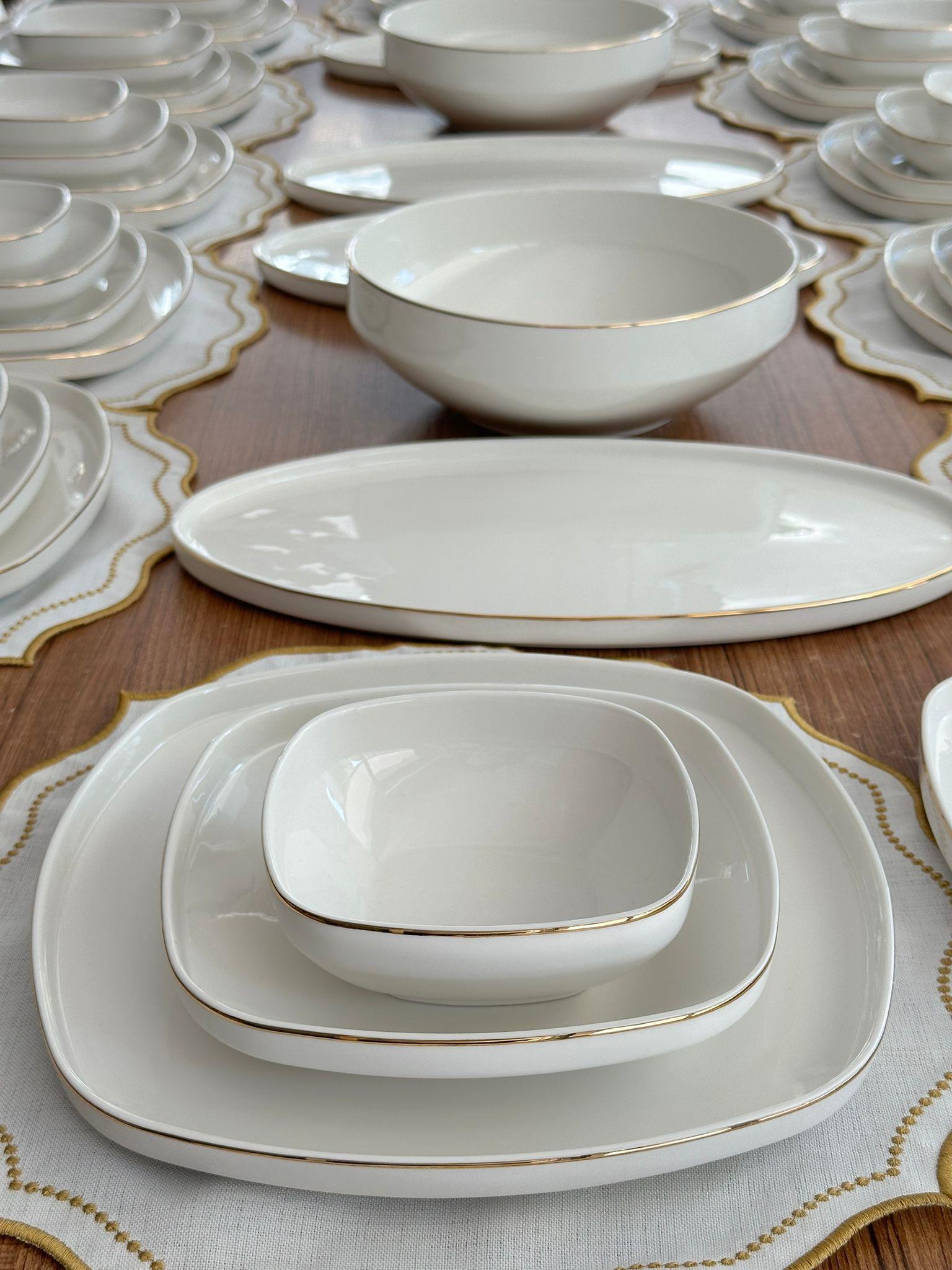 Yemek Takımı 66 Parça 12 Kişilik Ellie Gold