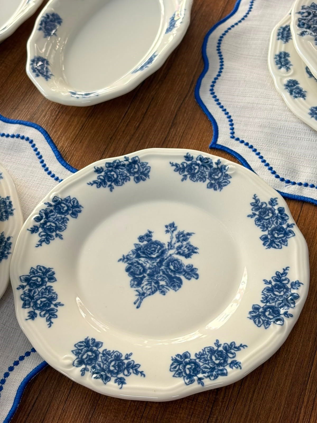 Yemek Takımı 70 Parça 12 Kişilik Flowers Blue