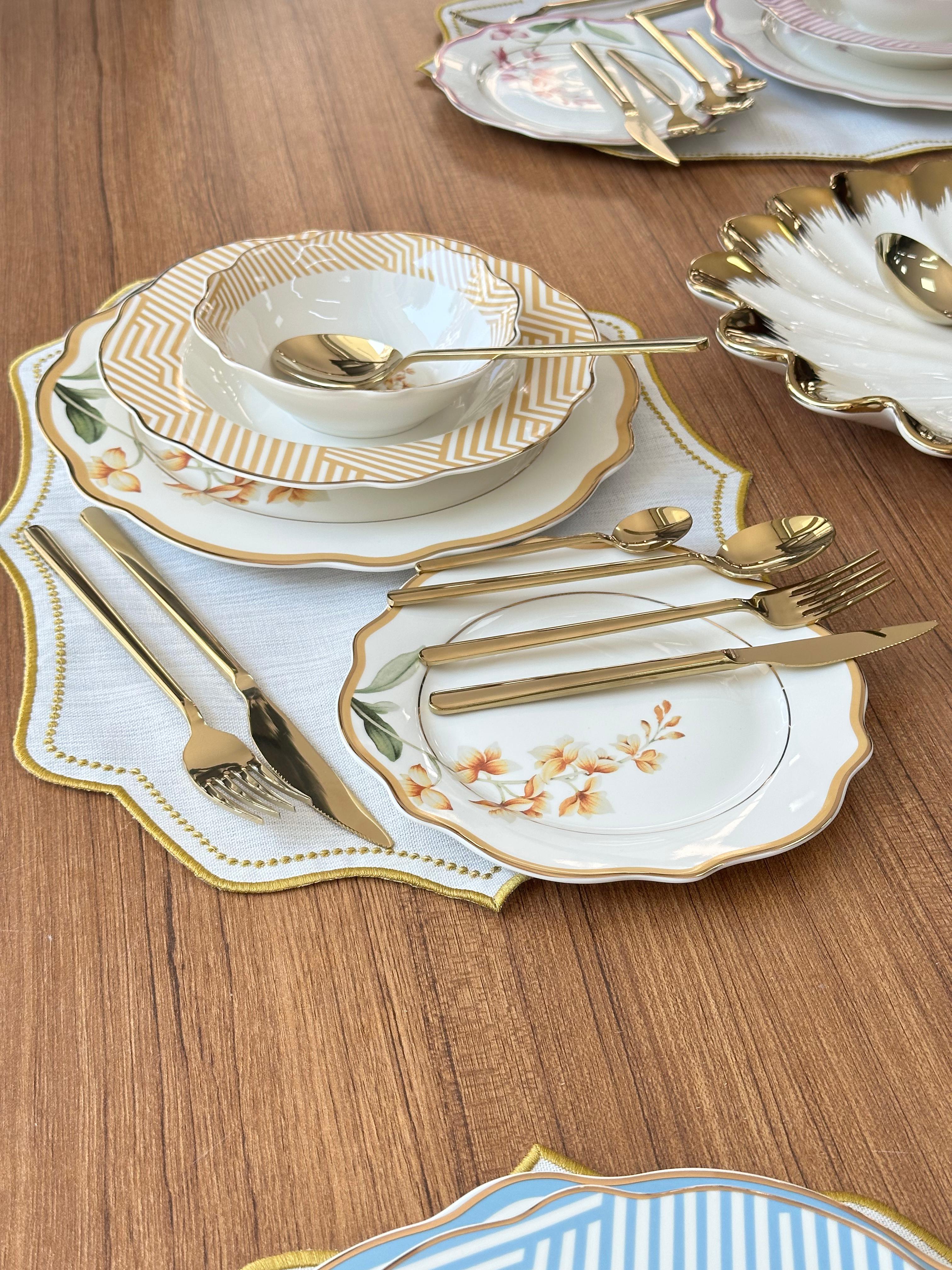 Yemek Takımı 81 Parça 6 Kişilik Colorful Garden