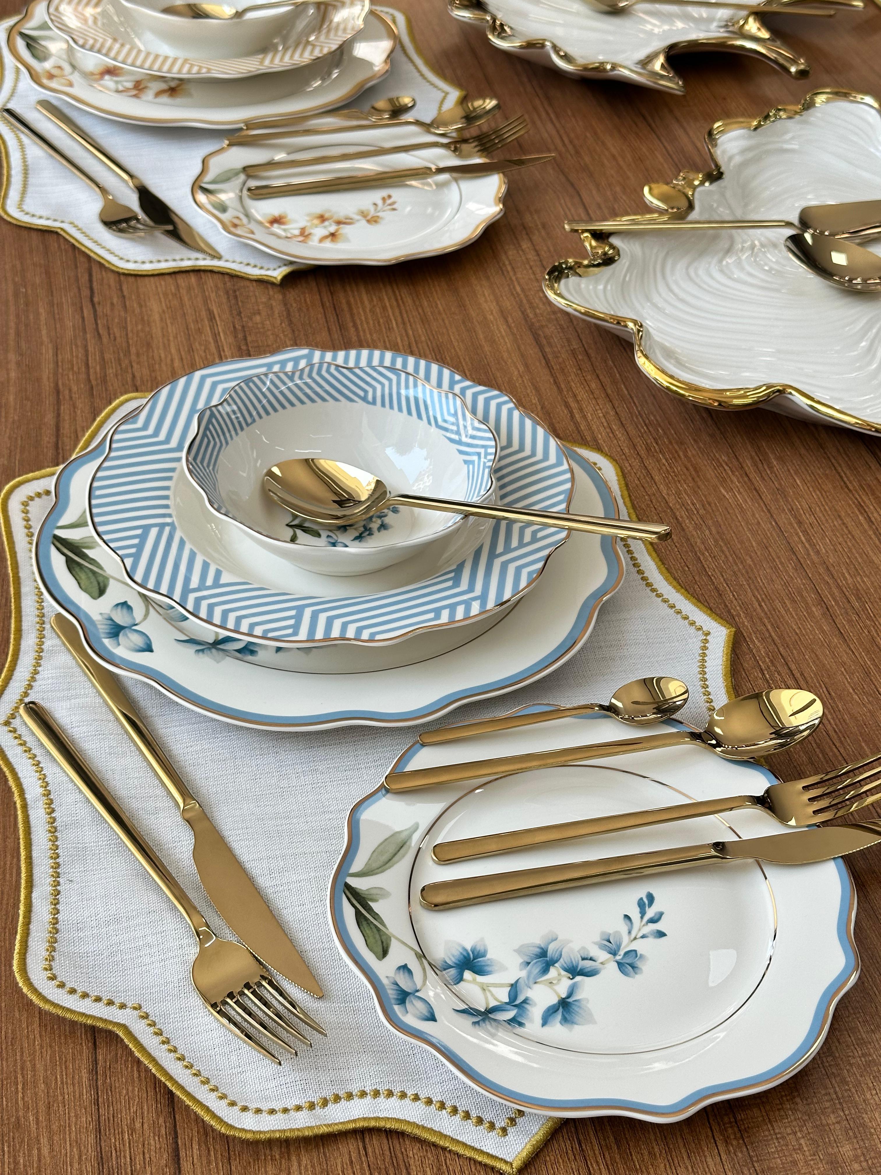 Yemek Takımı 81 Parça 6 Kişilik Colorful Garden