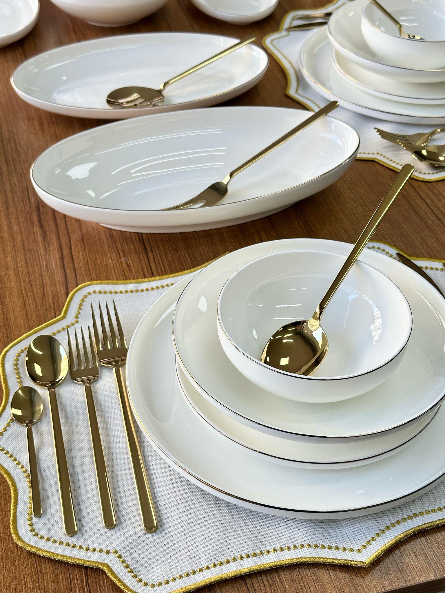 Yemek Takımı 84 Parça 6 Kişilik Bella Gold