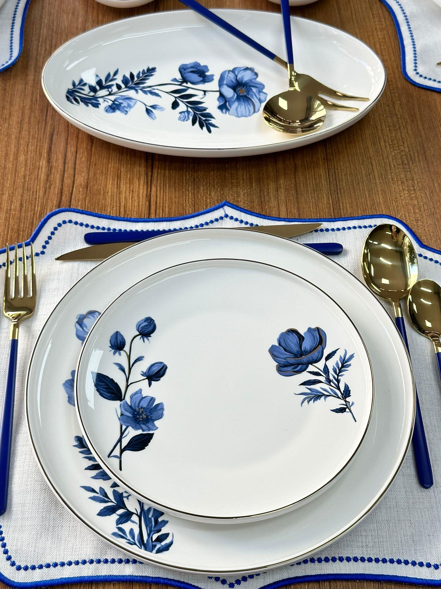 Yemek Takımı 84 Parça 6 Kişilik Blue Violet