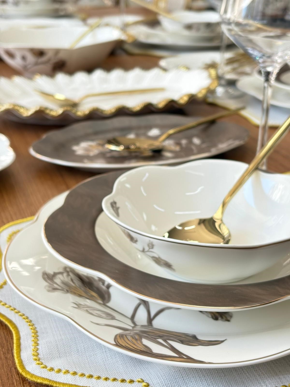 Yemek Takımı  88 Parça 6 Kişilik Canvas Mocha