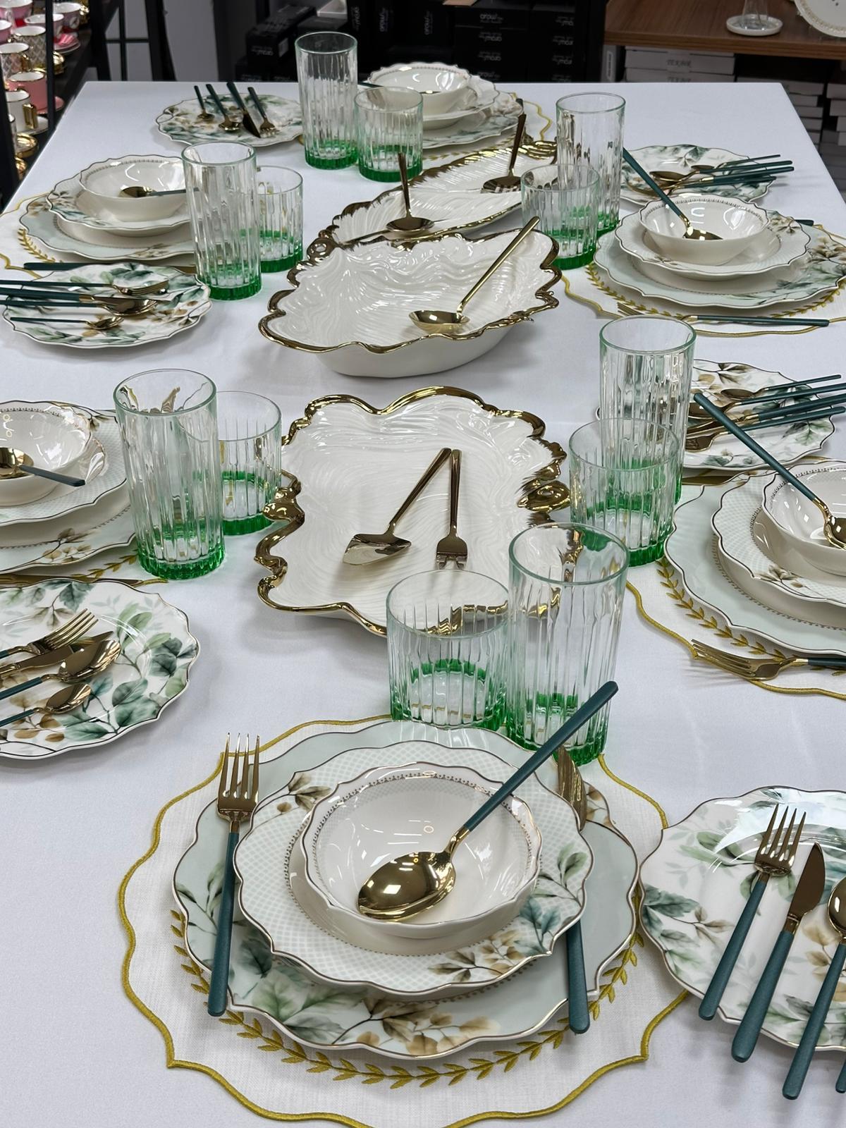 Yemek Takımı 92 Parça 6 Kişilik Begonia Lüx