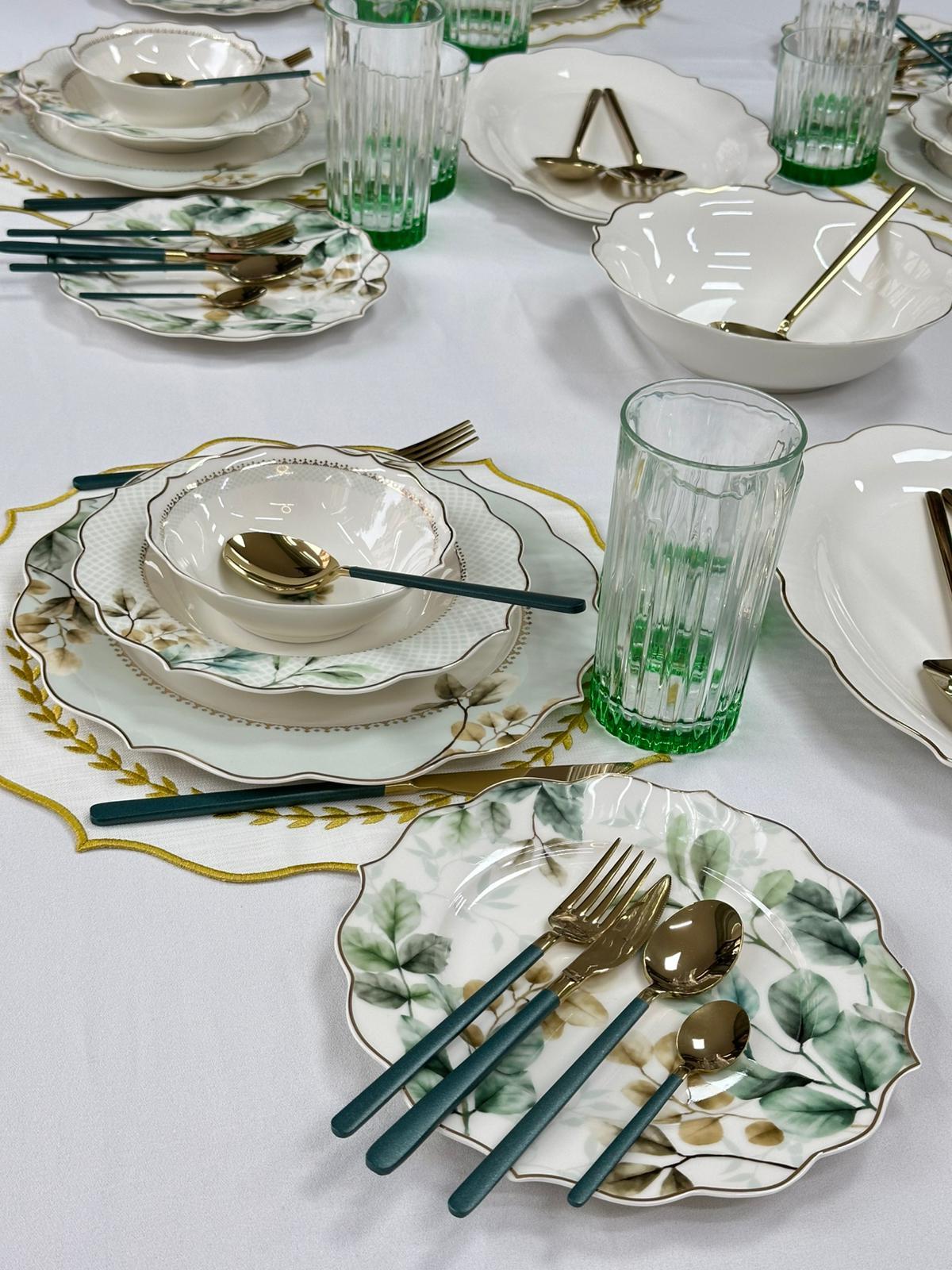 Yemek Takımı 92 Parça 6 Kişilik Begonia