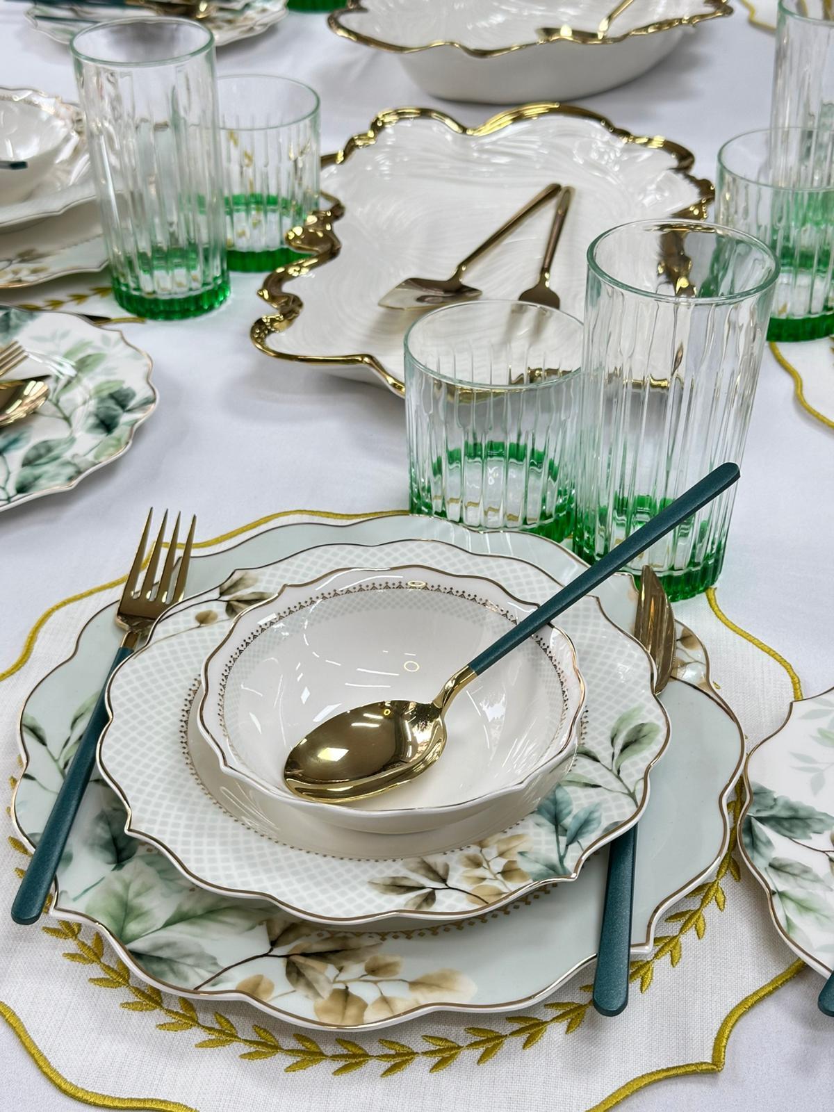 Yemek Takımı 92 Parça 6 Kişilik Begonia Lüx