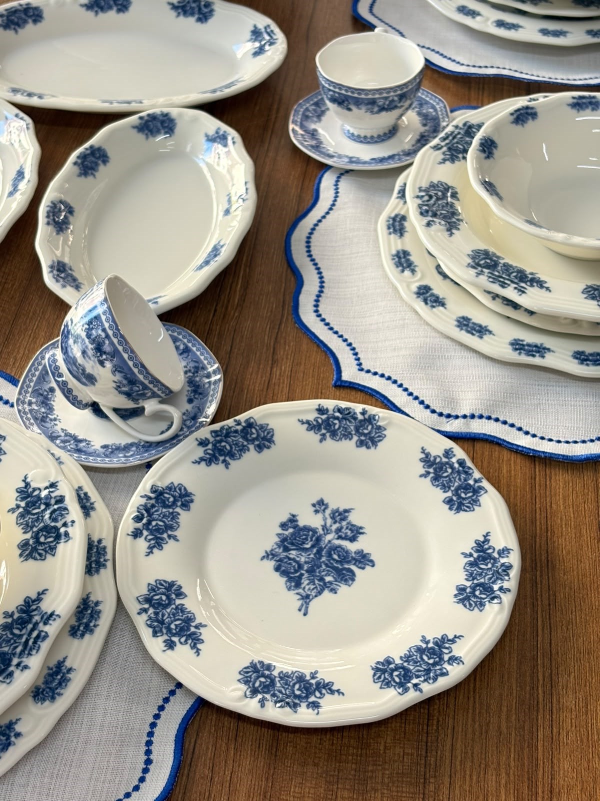 Yemek Takımı 94 Parça 12 Kişilik Flowers Blue