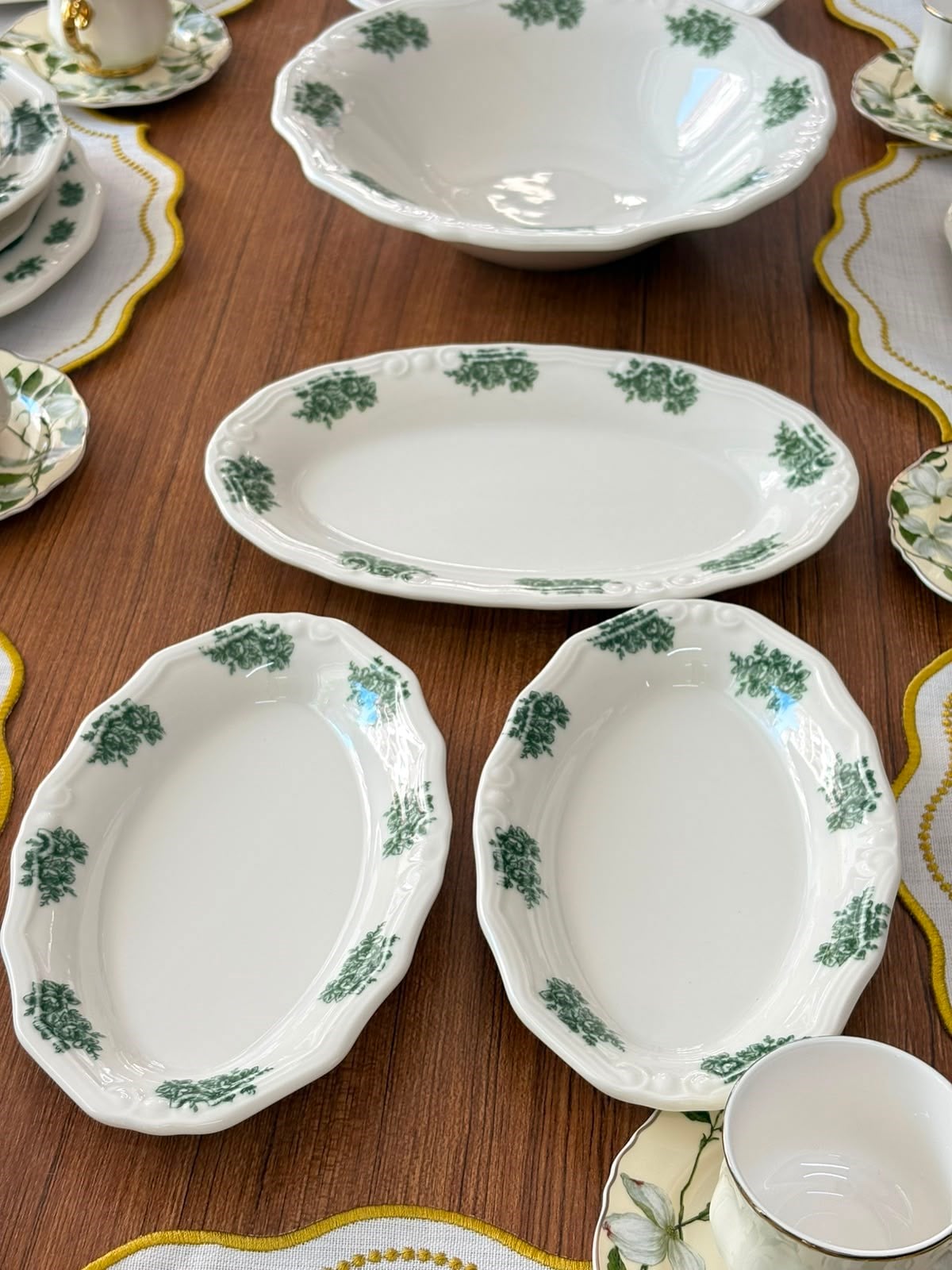 Yemek Takımı 94 Parça 12 Kişilik Flowers Green