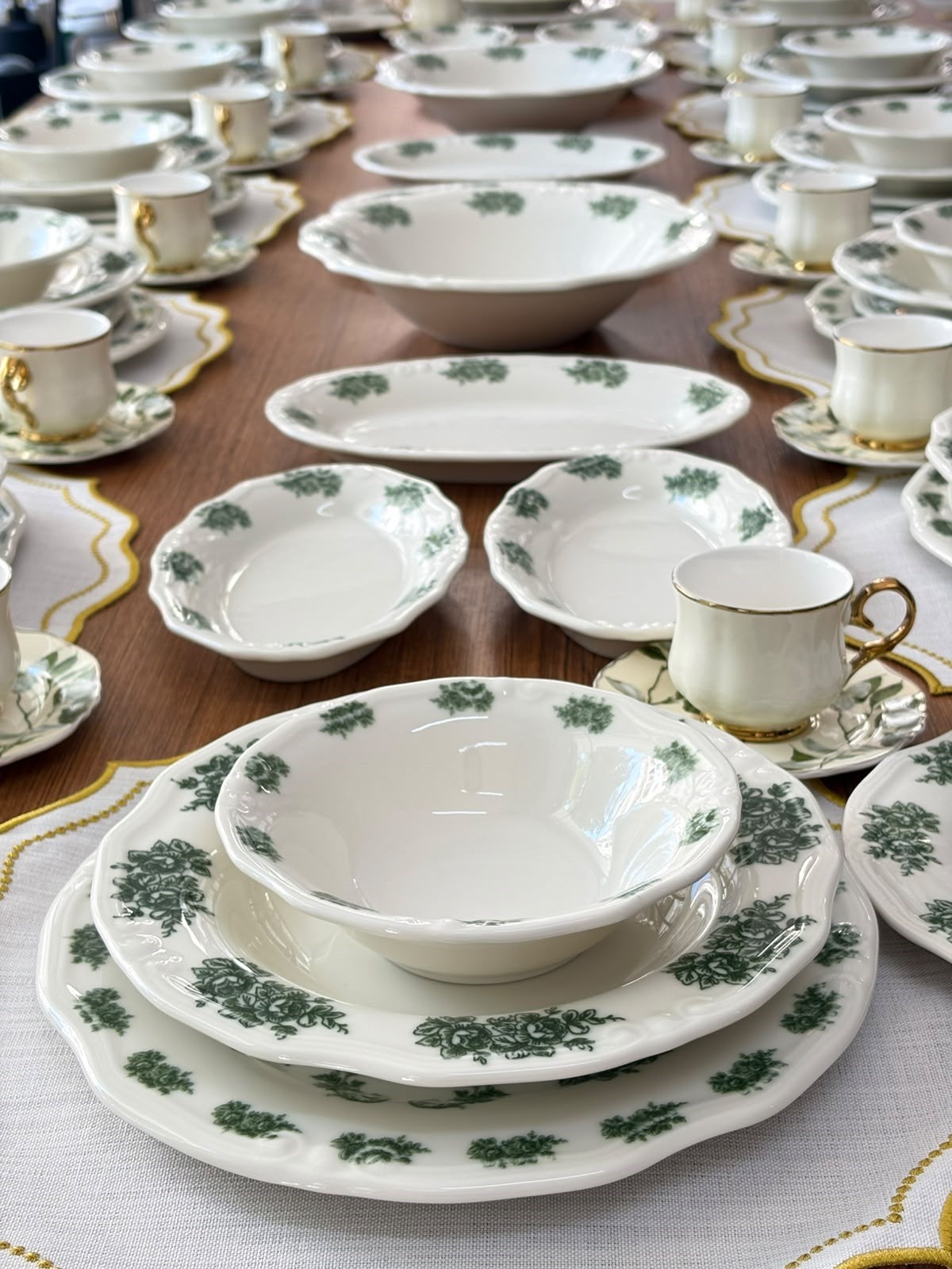 Yemek Takımı 94 Parça 12 Kişilik Flowers Green