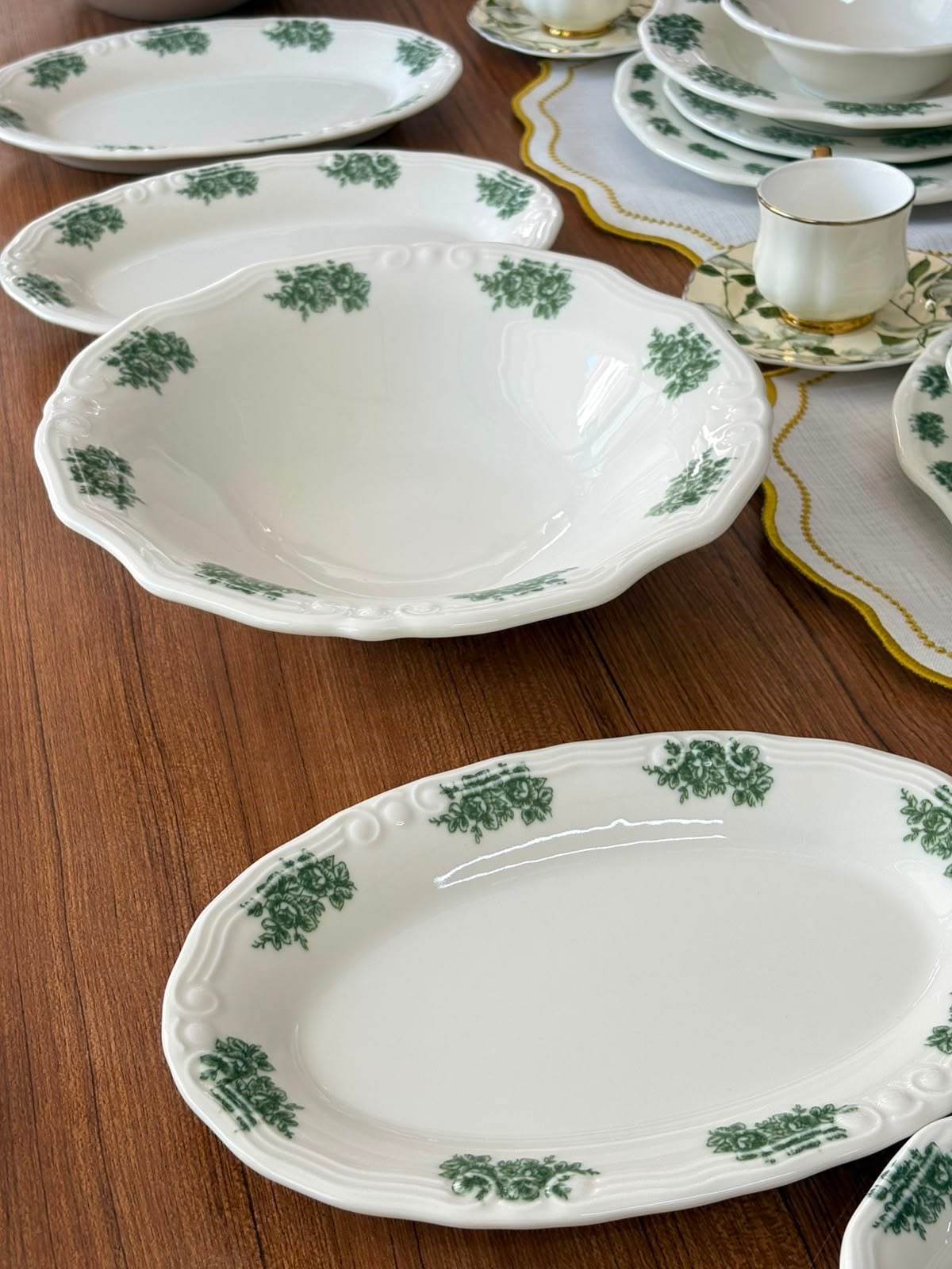 Yemek Takımı 94 Parça 12 Kişilik Flowers Green