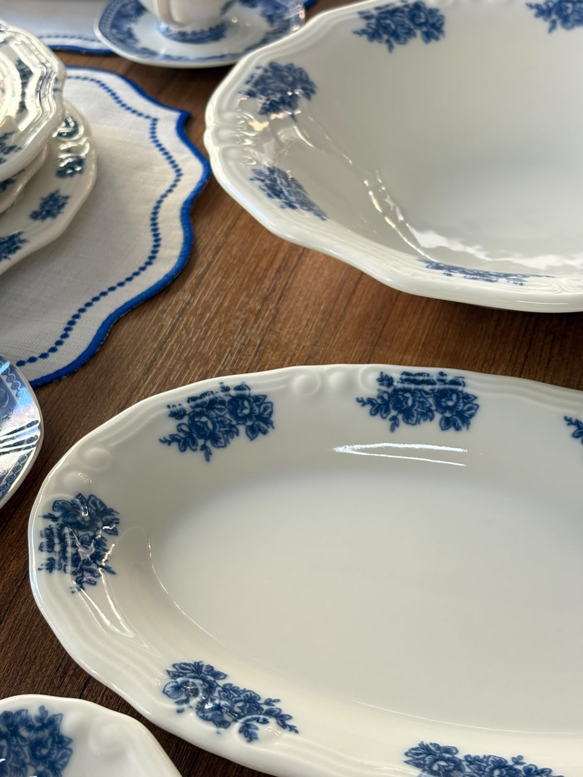 Yemek Takımı 94 Parça 12 Kişilik Flowers Blue
