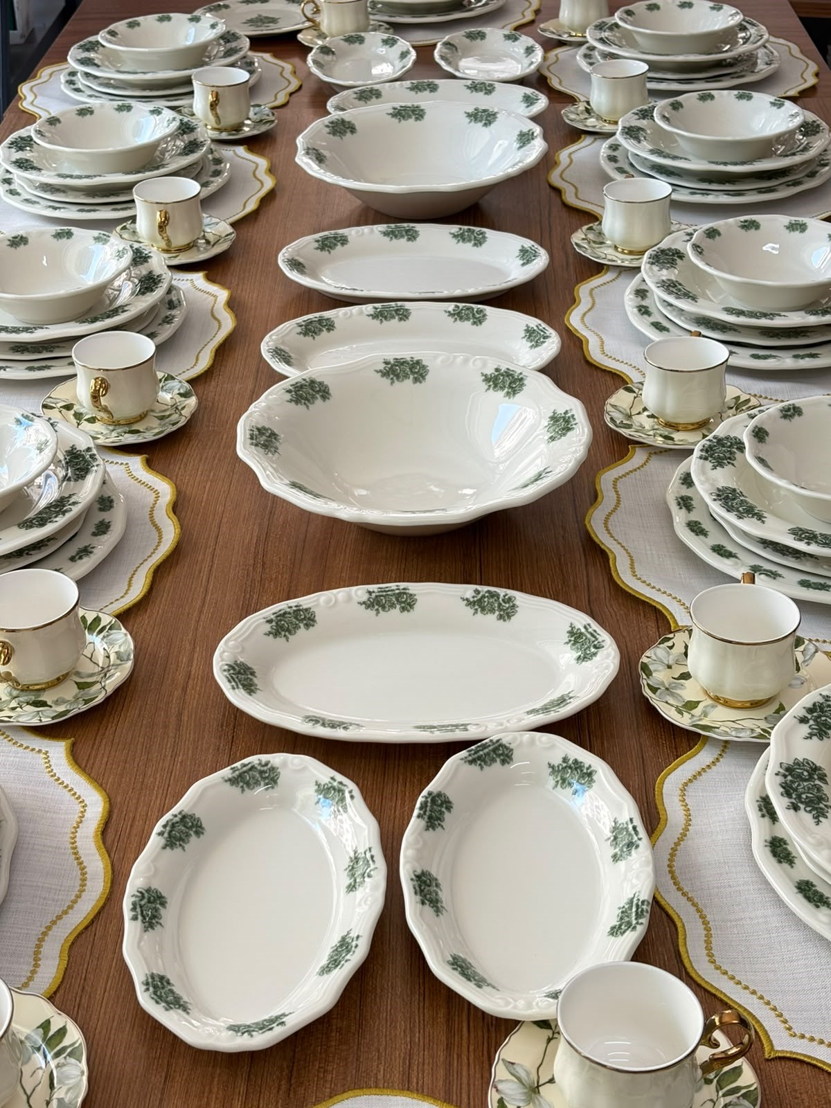 Yemek Takımı 94 Parça 12 Kişilik Flowers Green