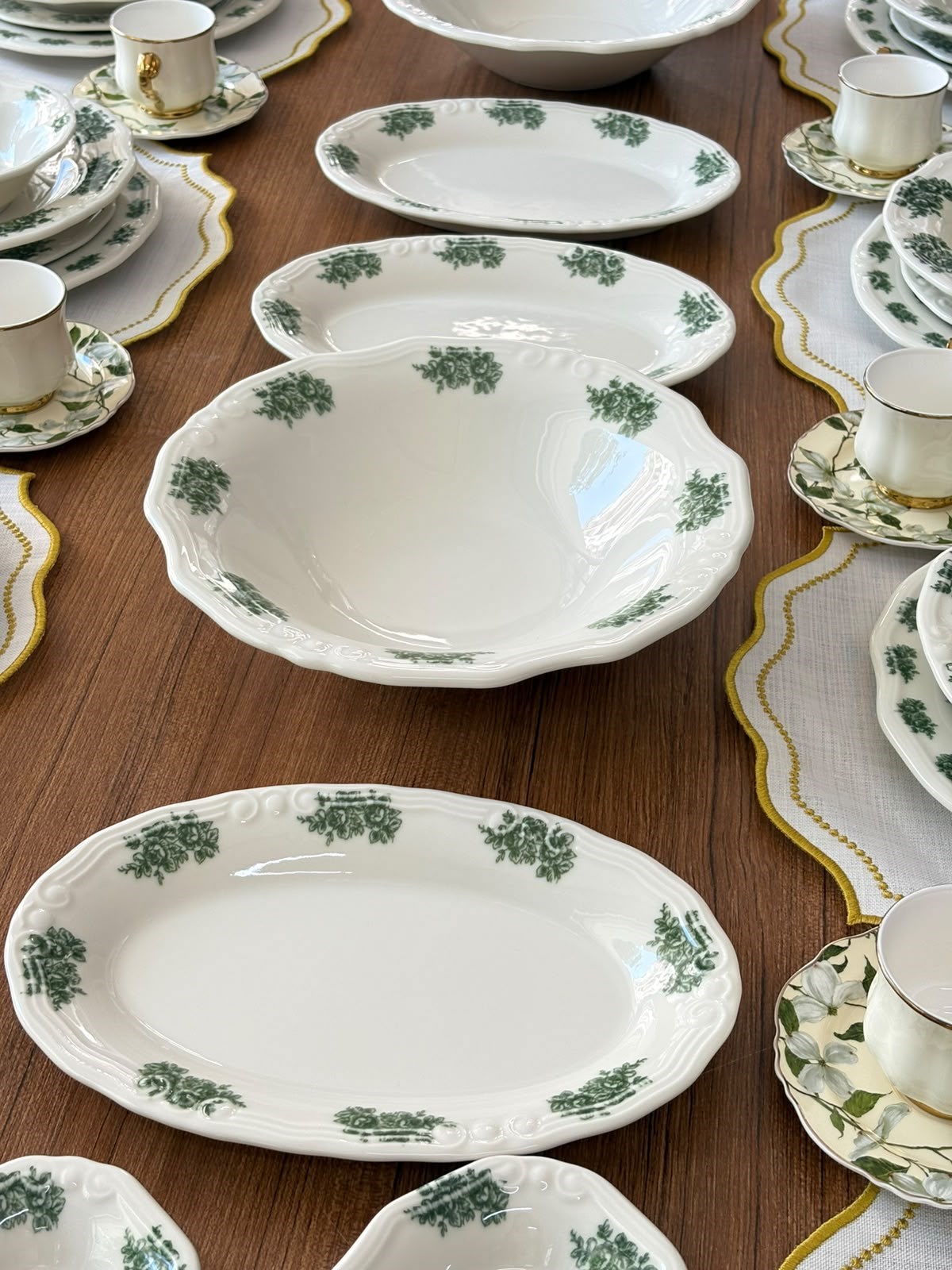 Yemek Takımı 94 Parça 12 Kişilik Flowers Green