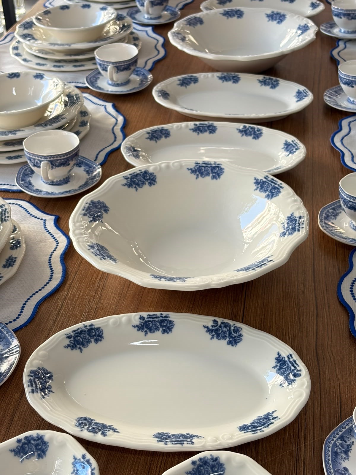 Yemek Takımı 94 Parça 12 Kişilik Flowers Blue