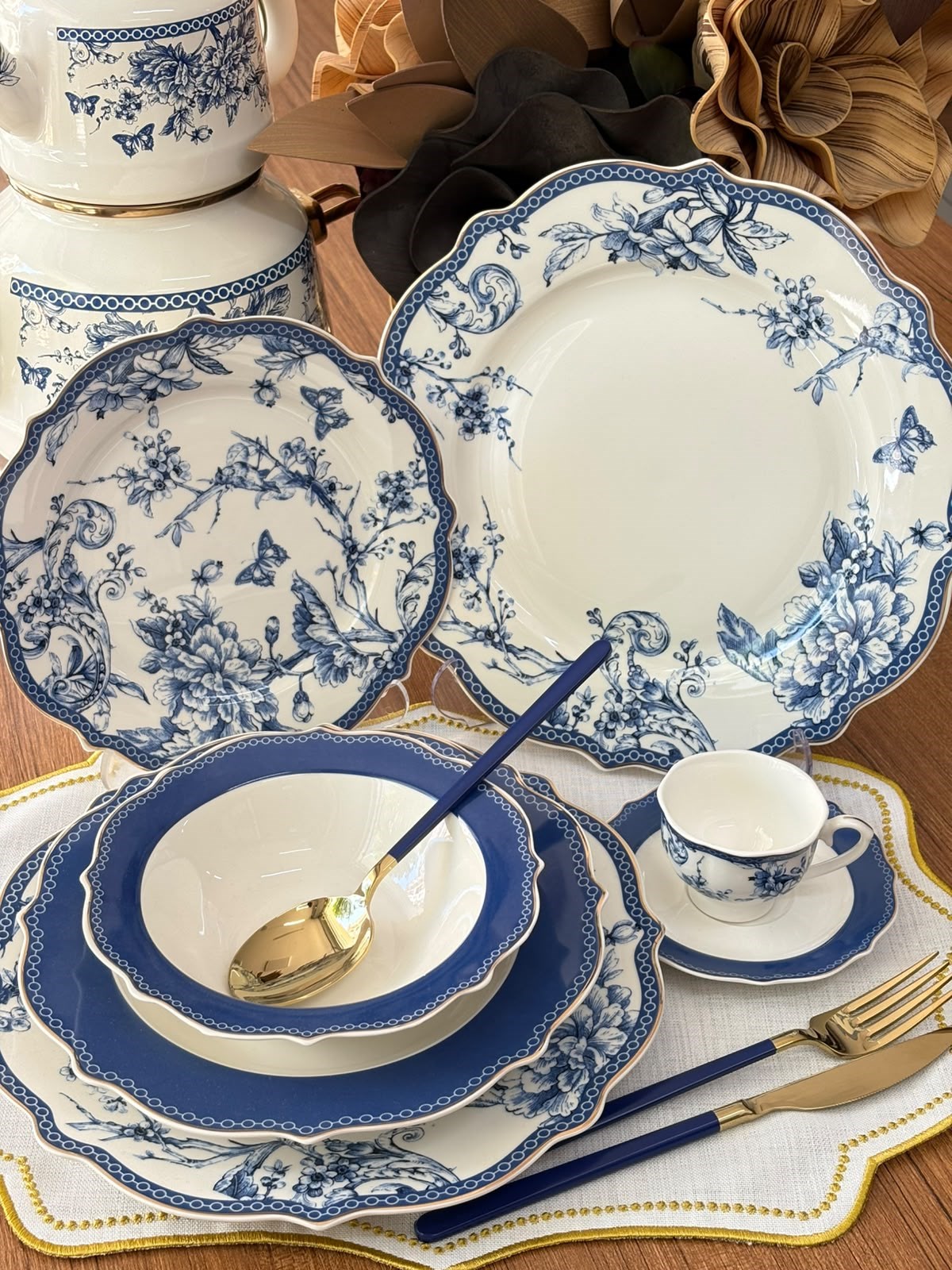 Yemek Takımı Blue Life 36 Parça 6 Kişilik 