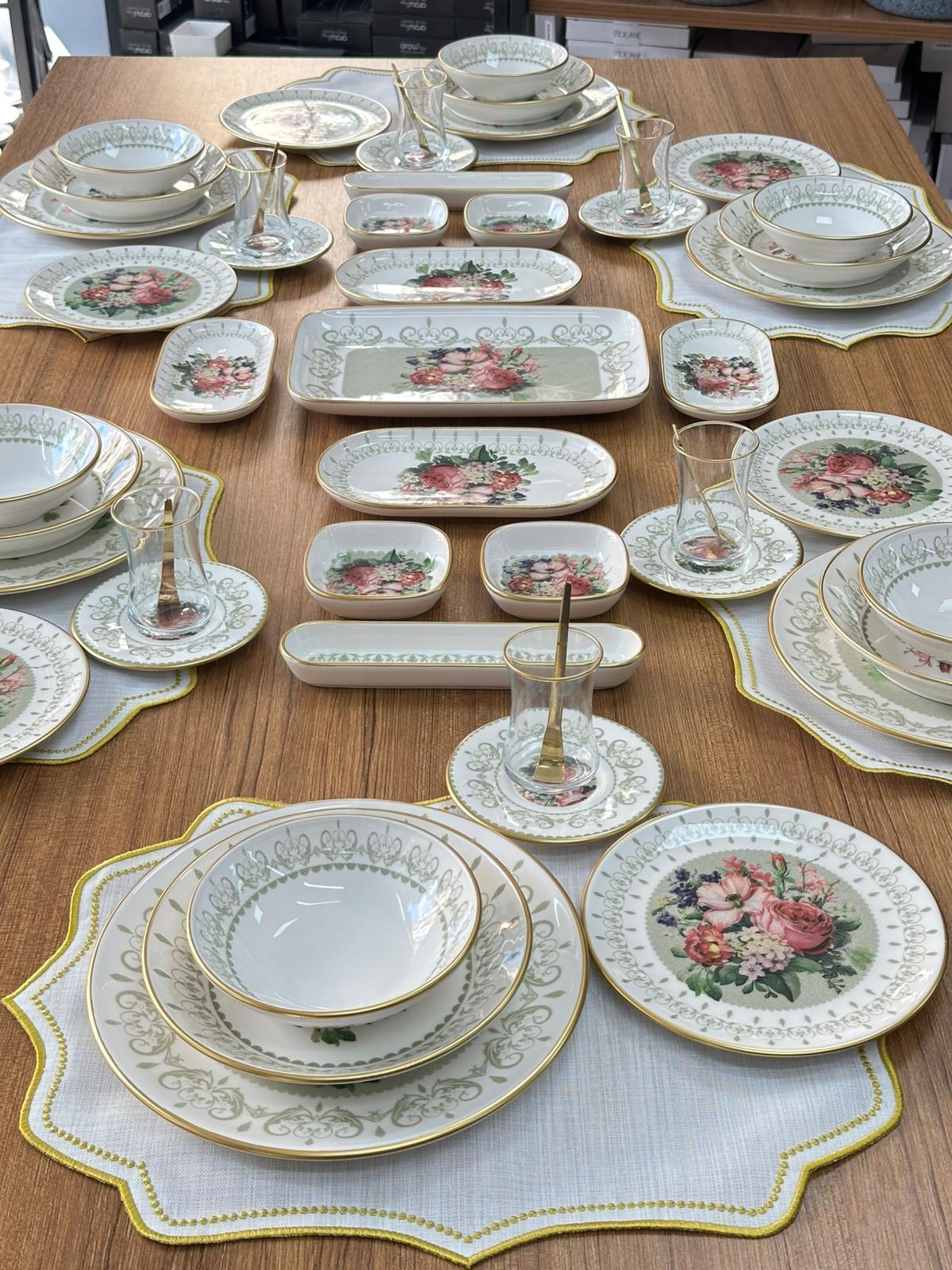 Yemek&Kahvaltı Seti 59 Parça 6 Kişilik Glorya