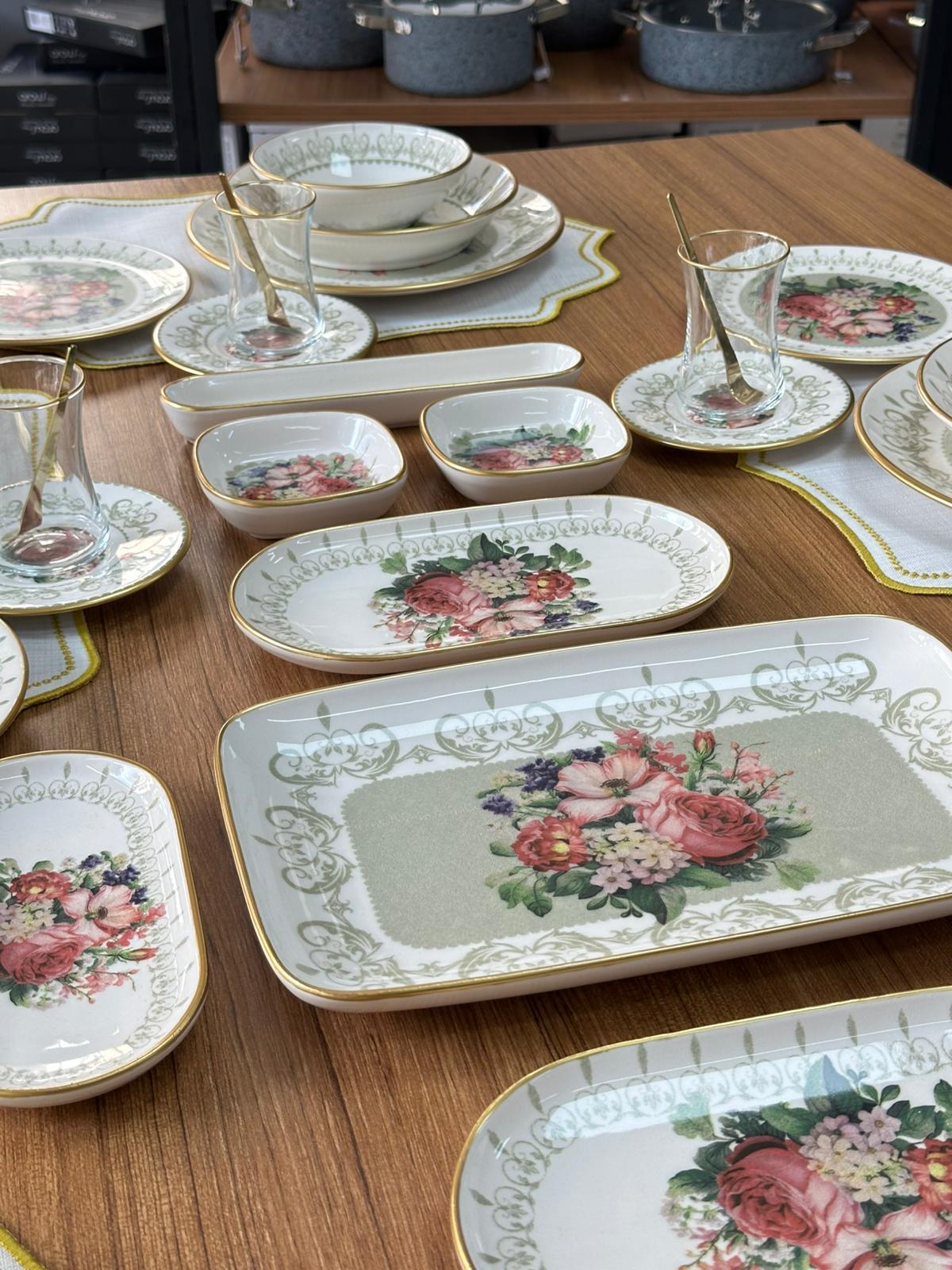 Yemek&Kahvaltı Seti 59 Parça 6 Kişilik Glorya