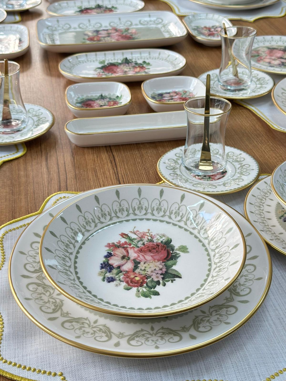 Yemek&Kahvaltı Seti 59 Parça 6 Kişilik Glorya