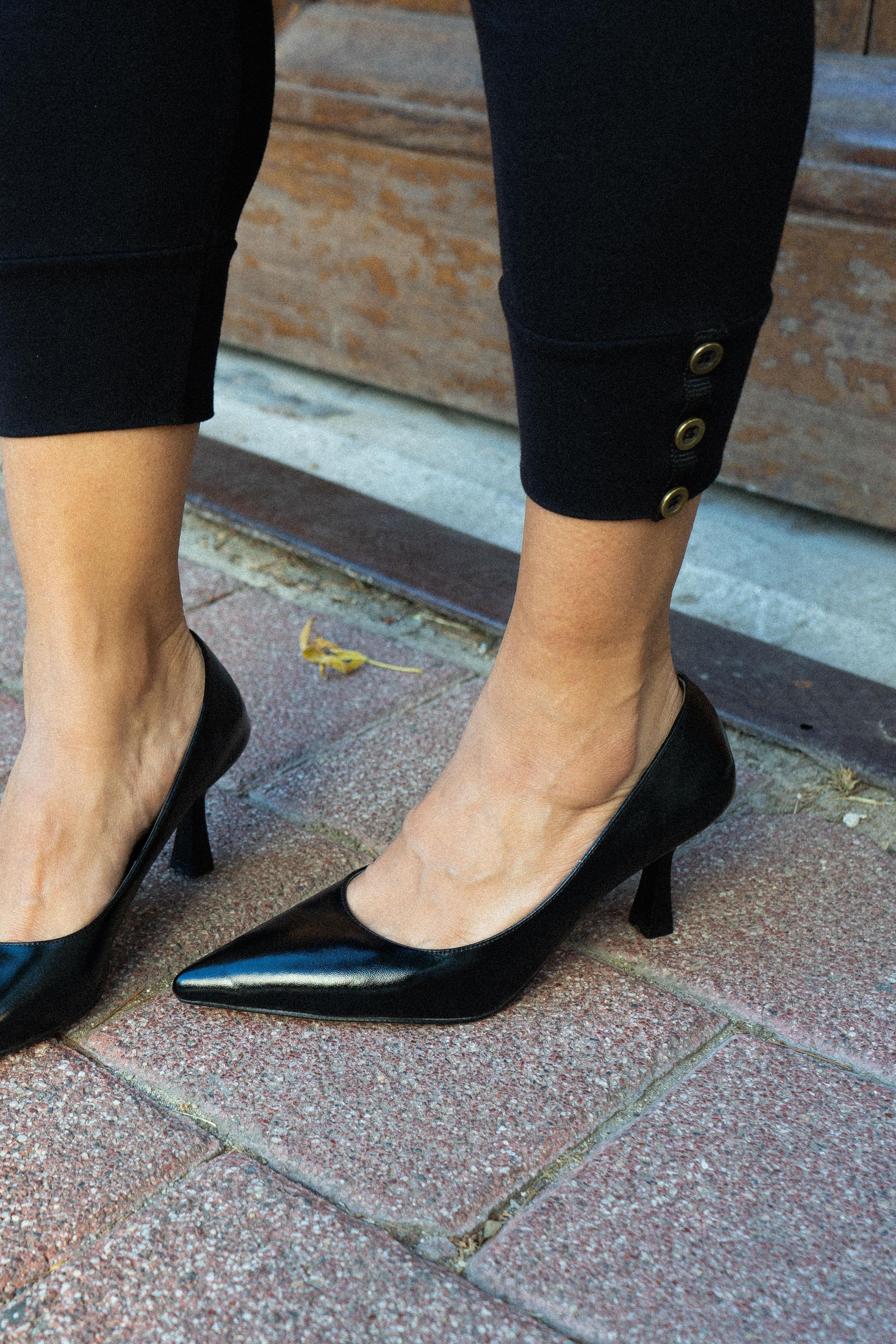 Aquila Siyah Rugan Stiletto / Topuklu Ayakkabı
