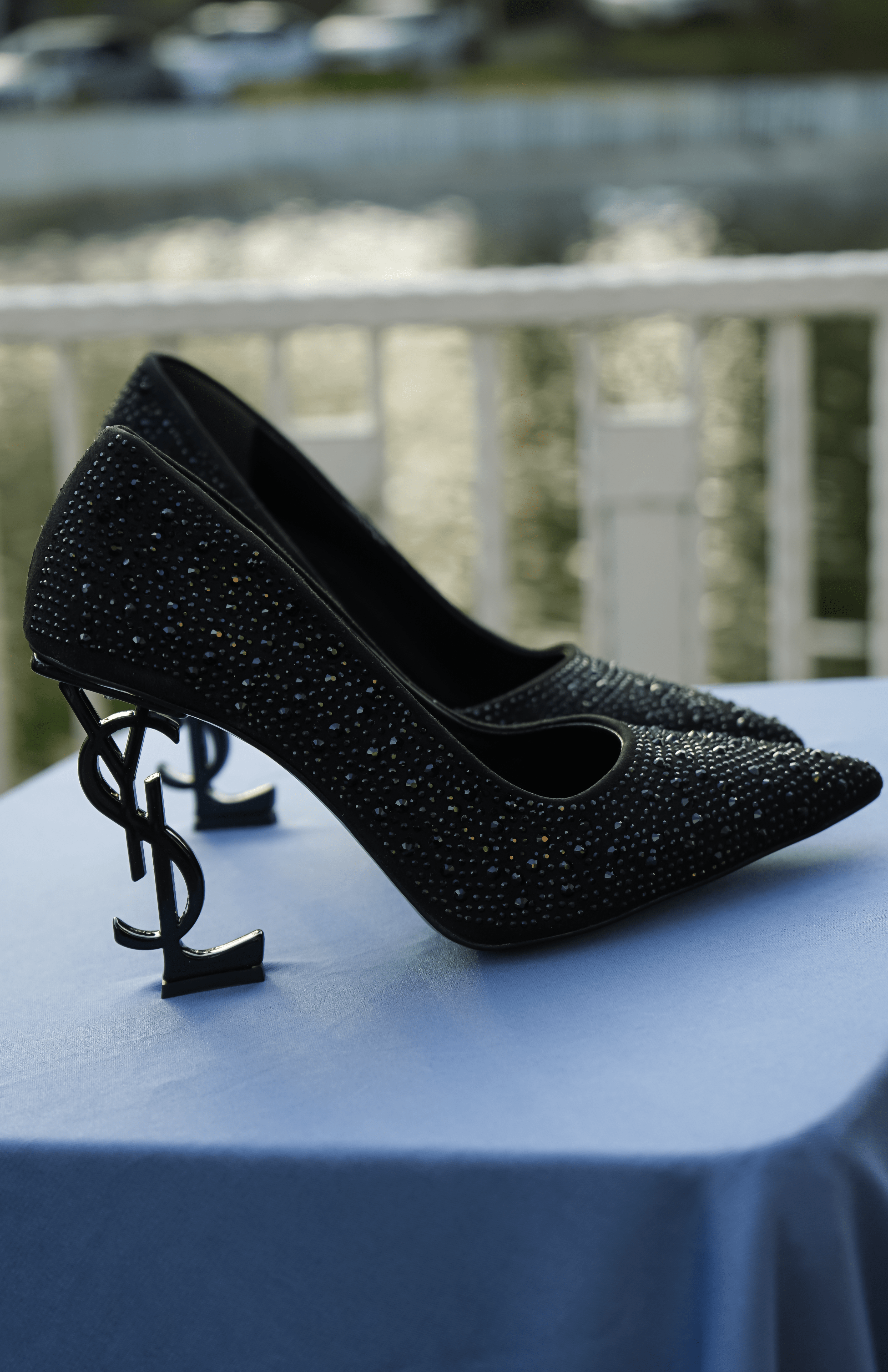 Orion Siyah Taşlı Kadın Siyah Abiye Topuklu Ayakkabı - Kadın Siyah Stiletto 