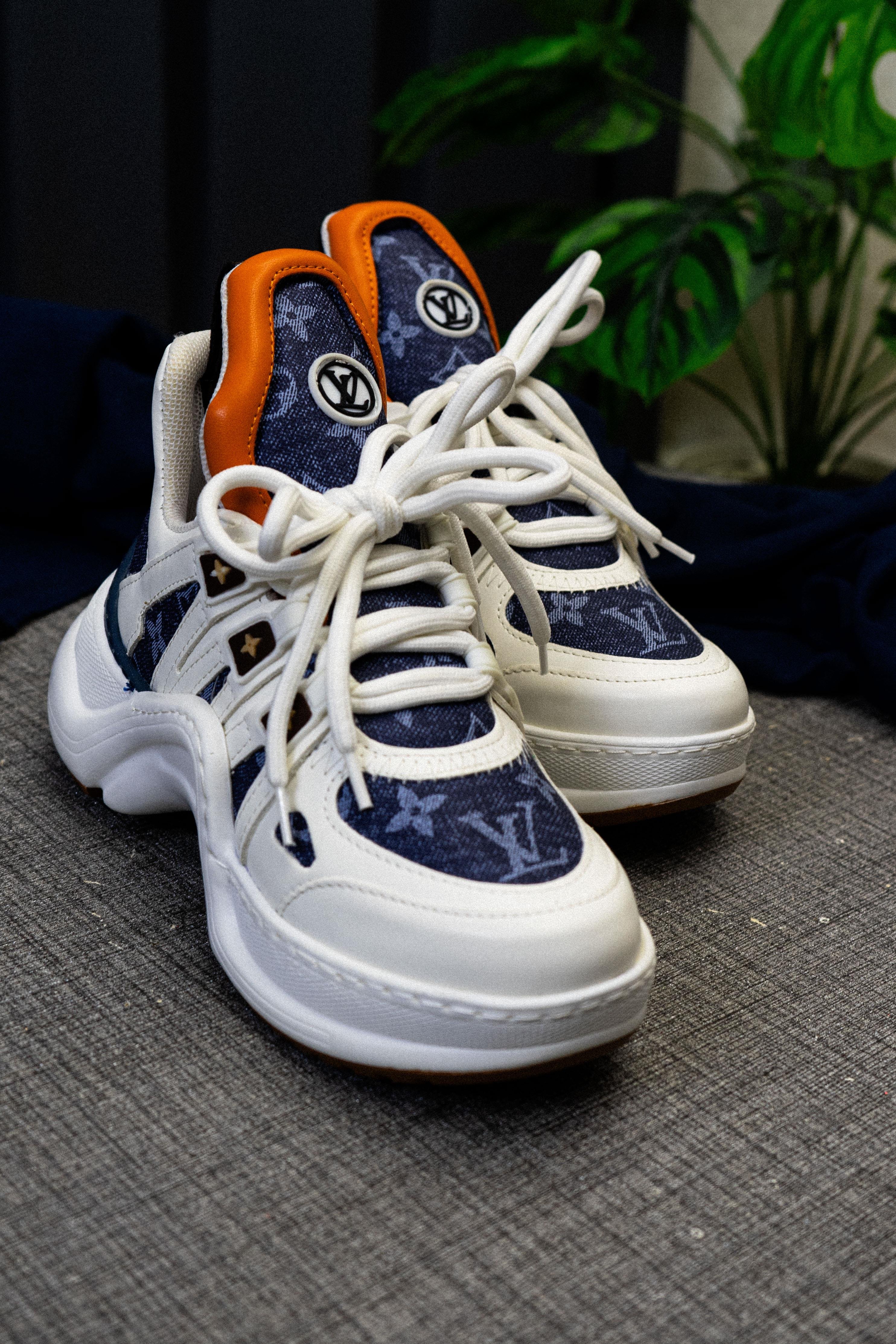 Woli Beyaz Mavi Kadın Spor Ayakkabı - 7 Cm Kalın Topuk, Günlük Rahat Sneaker, Şık ve Konforlu Tasarım