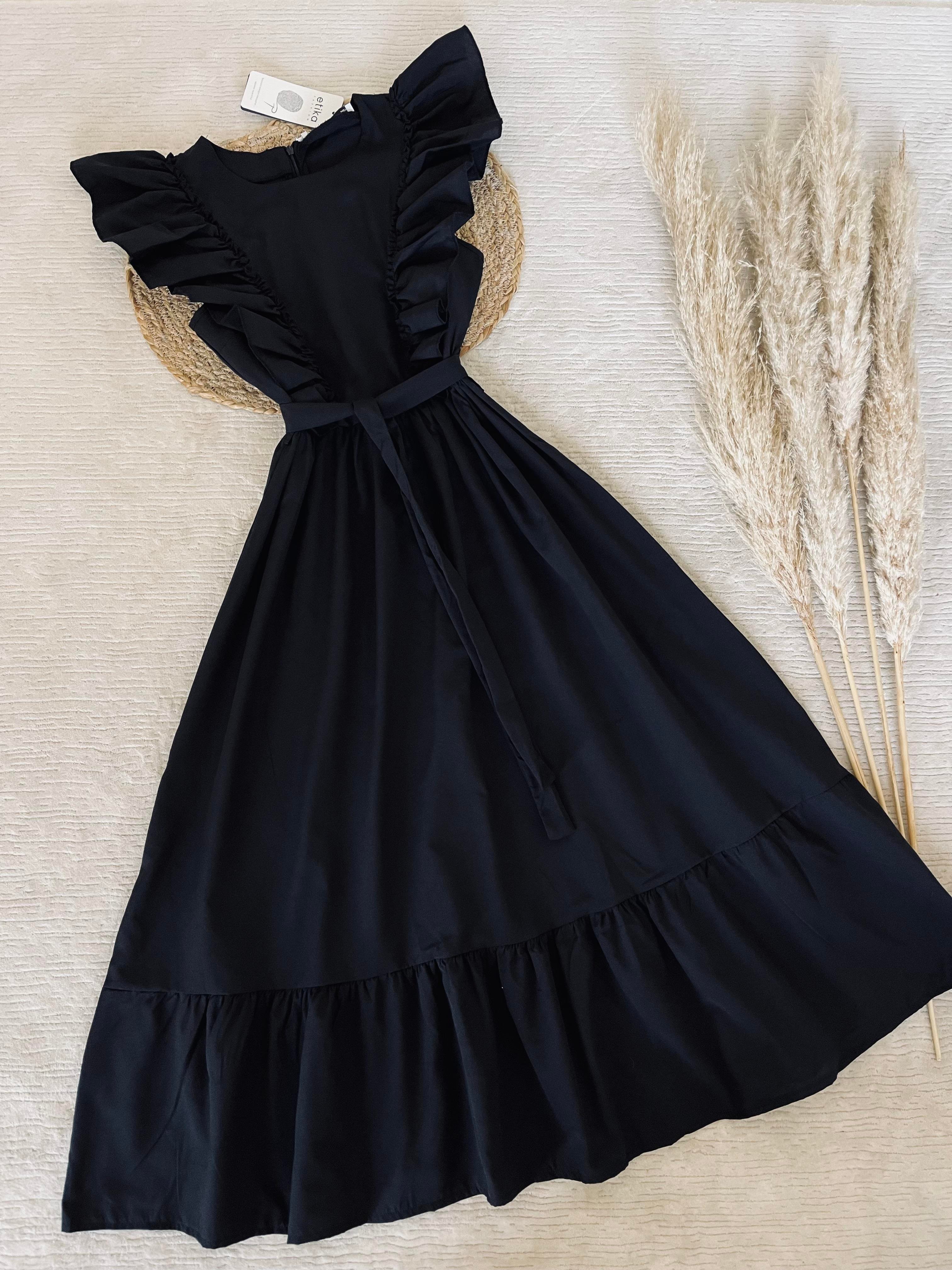 MİDİ BOY POPLİN ELBİSE