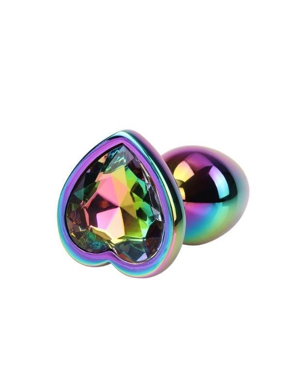 Rainbow Heart Gem Plug S